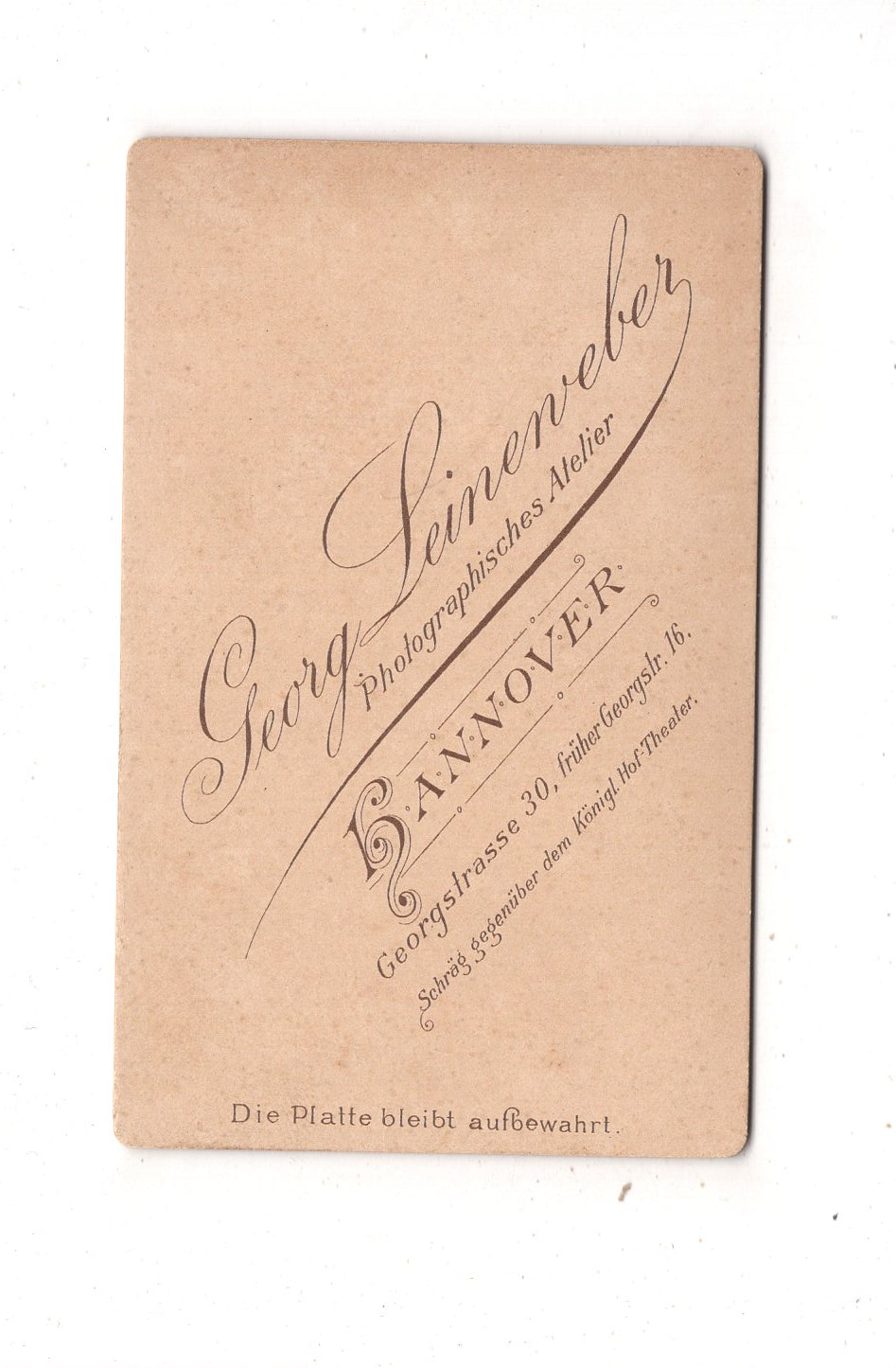 Fotografie Niedliches kleines Kind - Hannover 1890er / CDV M1-35