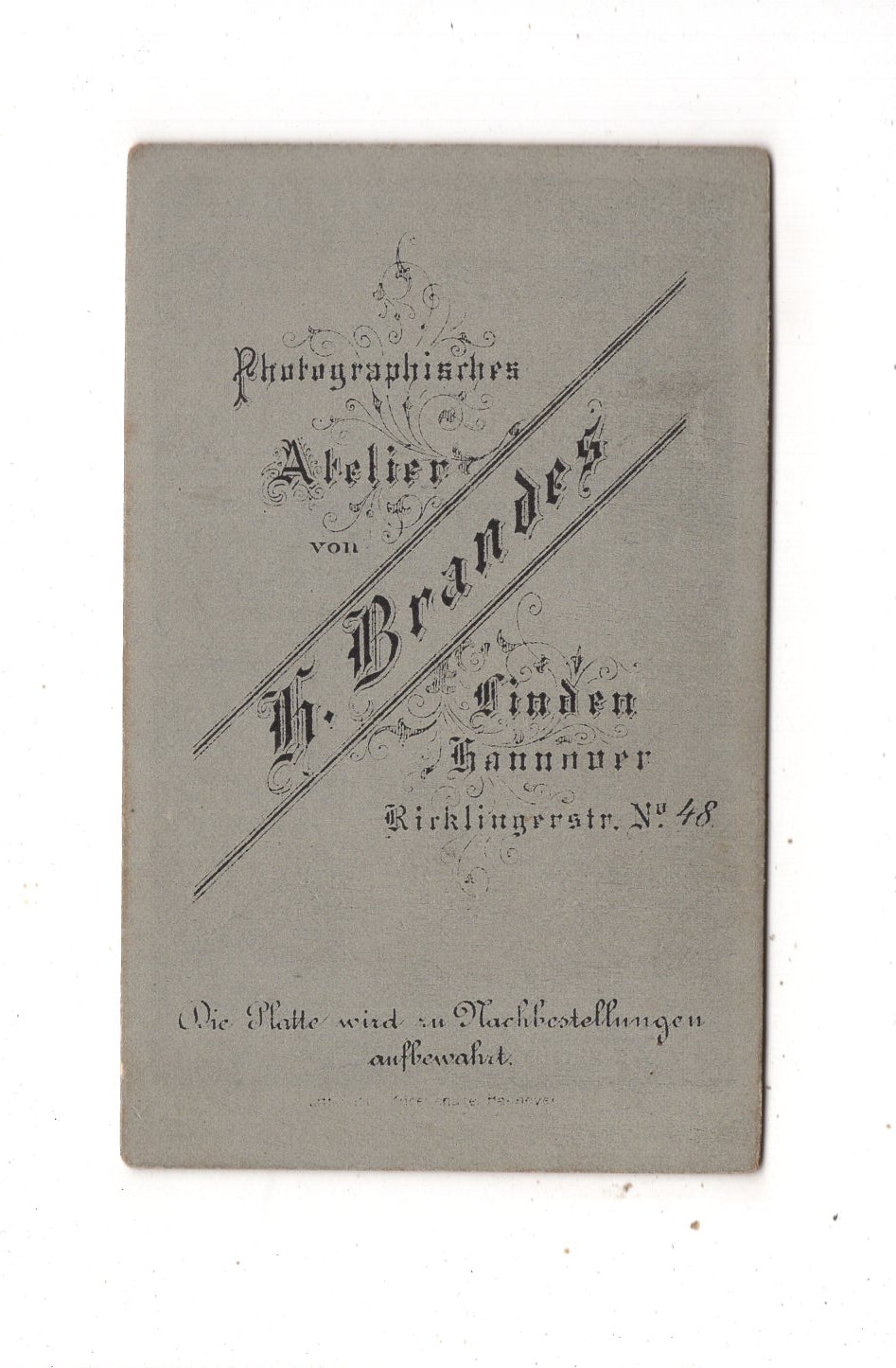 Fotografie Niedliches kleines Mädchen - Linden-Hannover 1880er