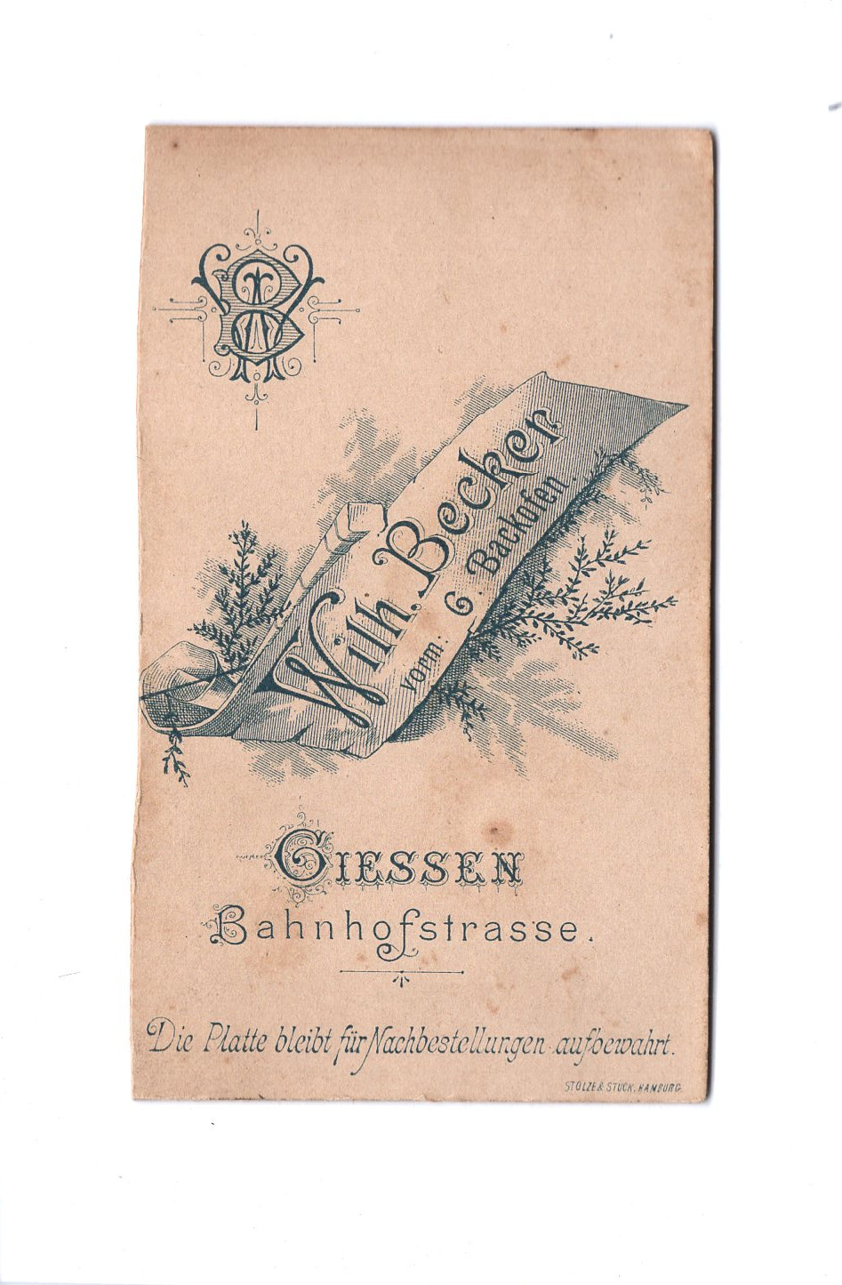 Fotografie Herrenportrait - Gießen um 1890