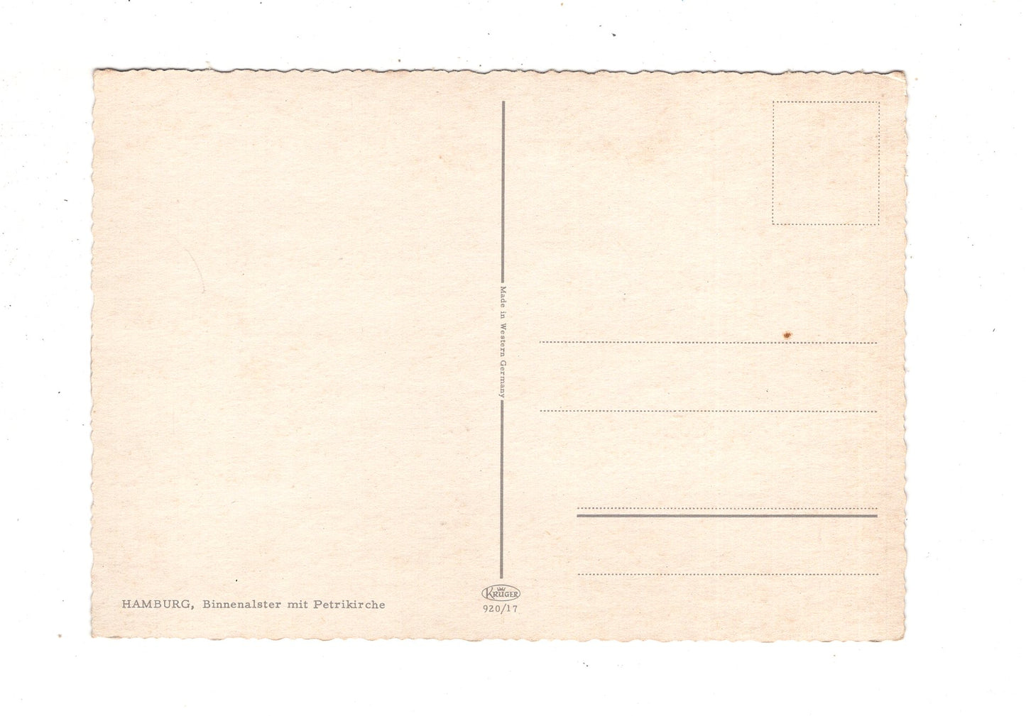 Ansichtskarte Hamburg / Binnenalster mit Petrikirche / K1-49