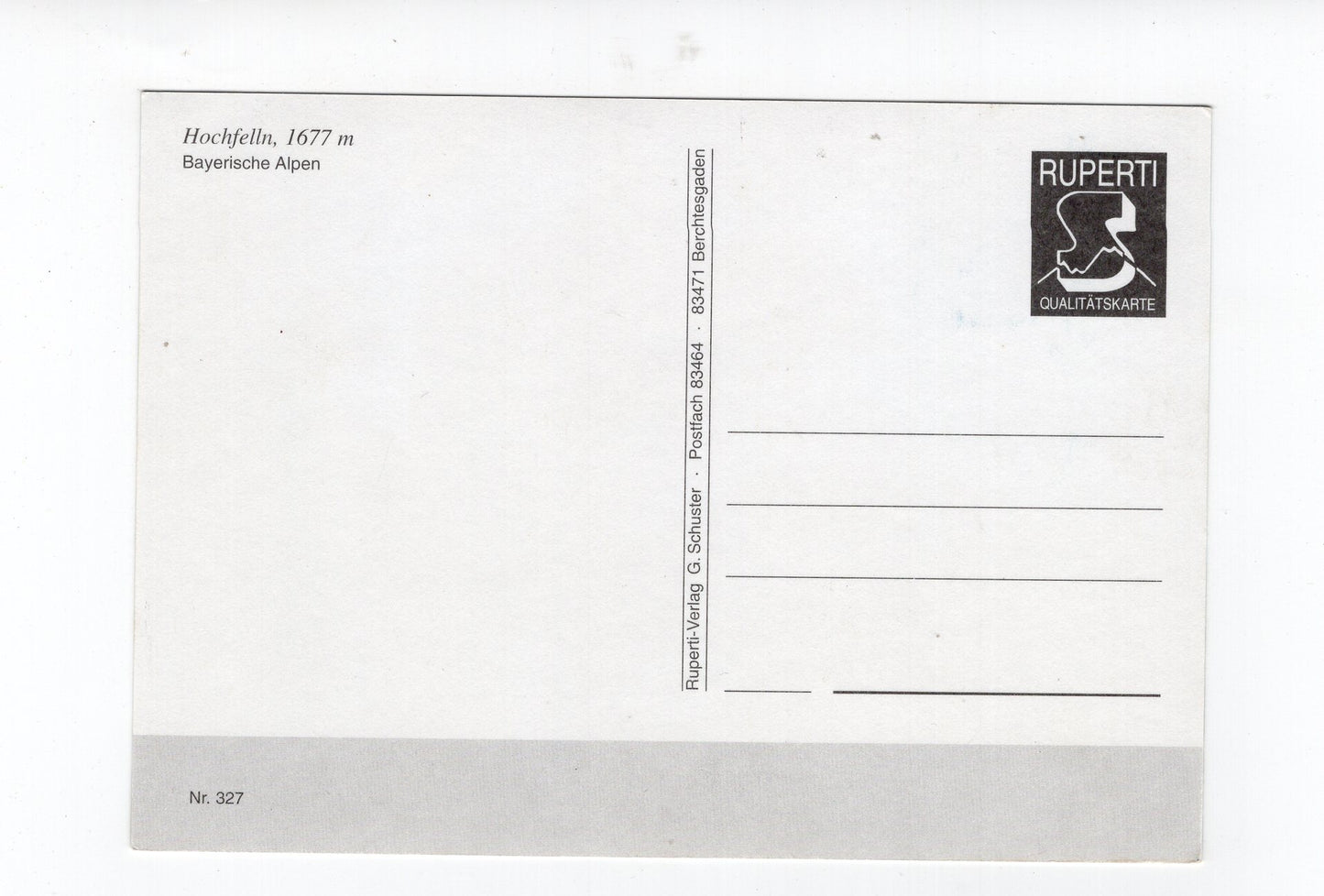 Ansichtskarte Hochfelln / Bayerische Alpen