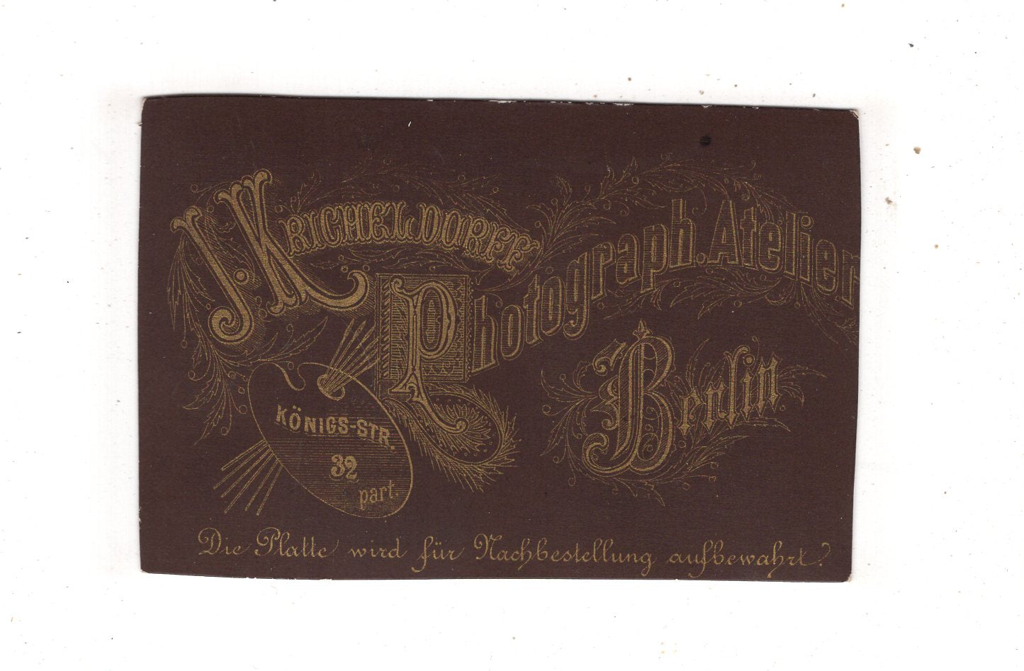 Fotografie Soldat - Berlin um 1880