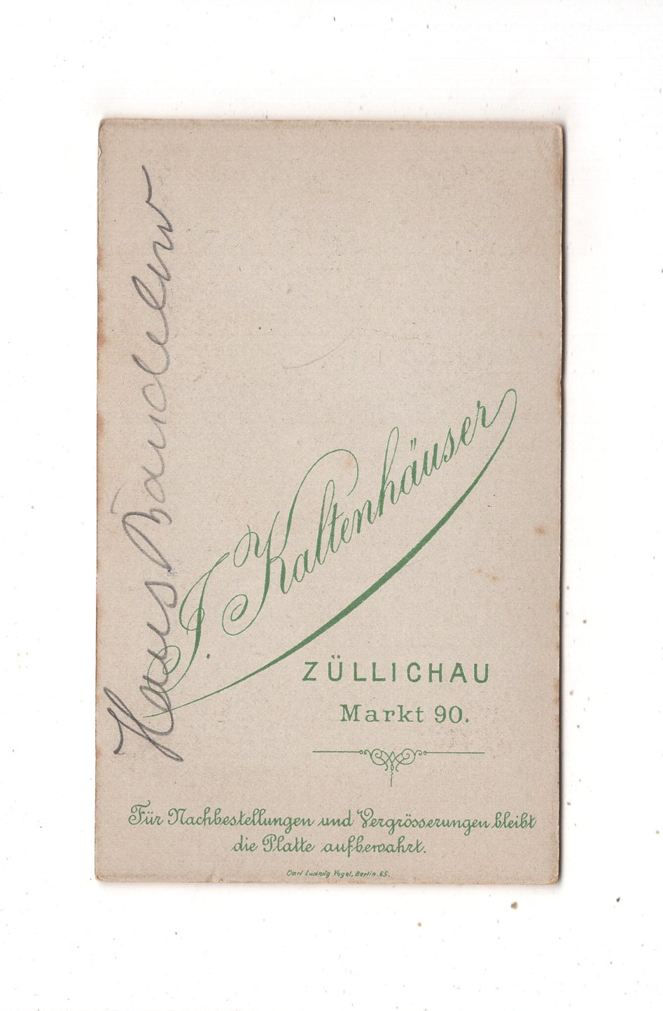 Fotografie Niedliches kleines Kind / benannt - Züllichau Sulechow 1890er