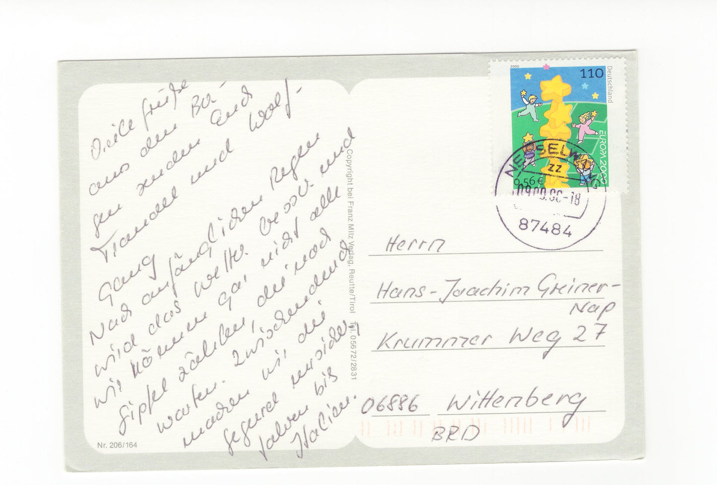 Ansichtskarte Bergdörfer in Tirol / Österreich