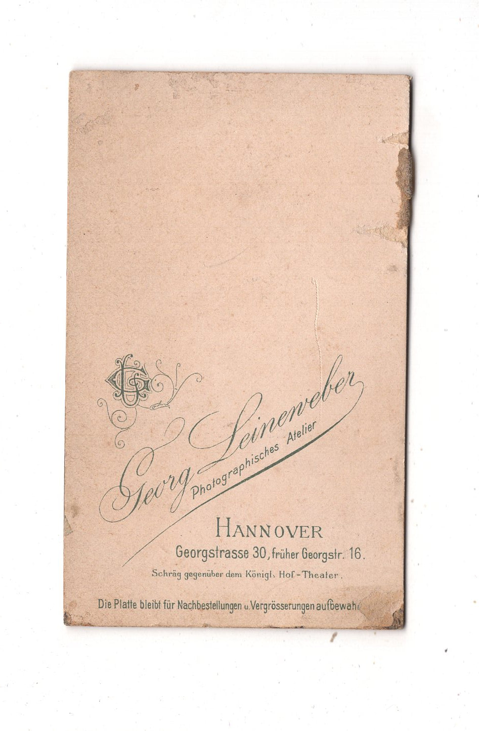 Fotografie Niedlicher kleiner Junge - Hannover 1890er / CDV M1-15