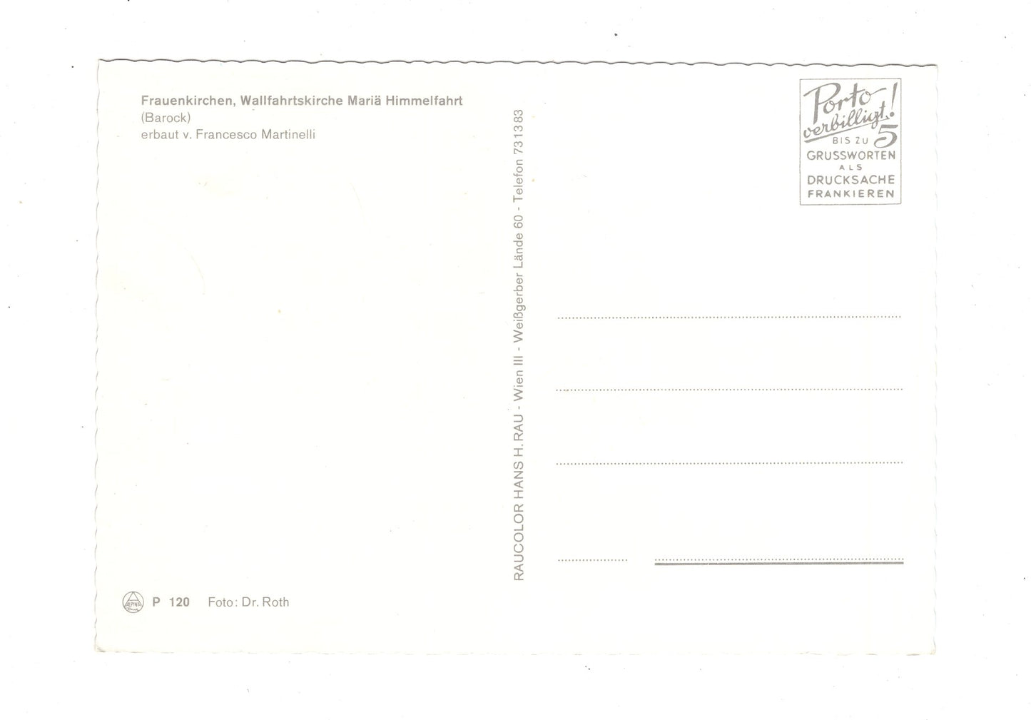 Ansichtskarte Frauenkirchen / Wallfahrtskirche Mariä Himmelfahrt / Österreich