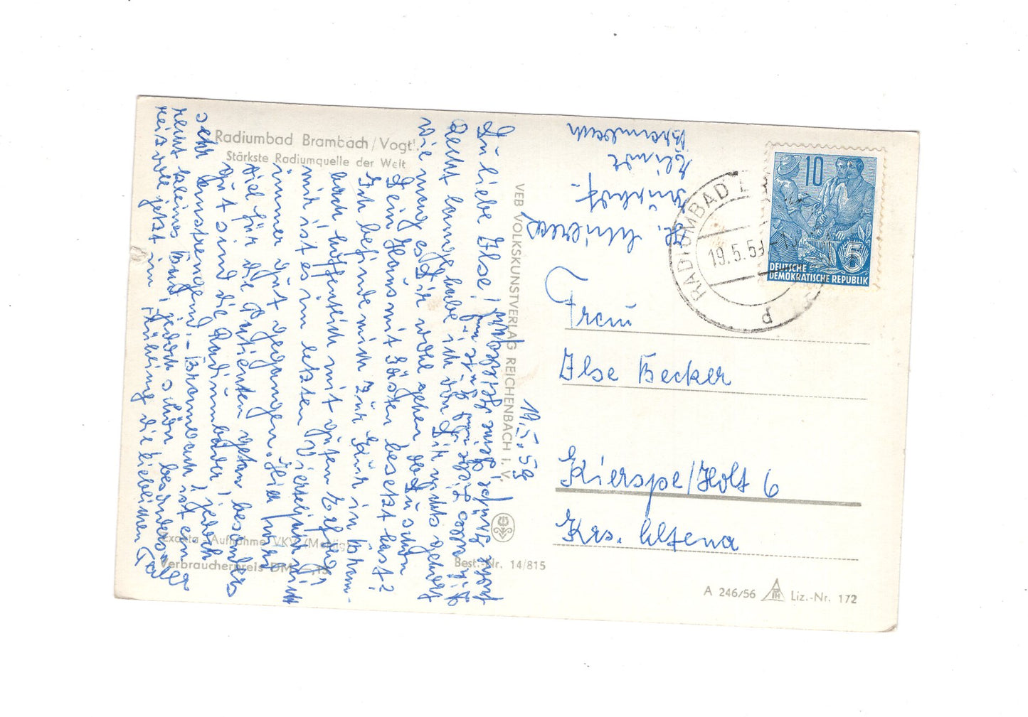 Ansichtskarte Bad Brambach / Vogtland