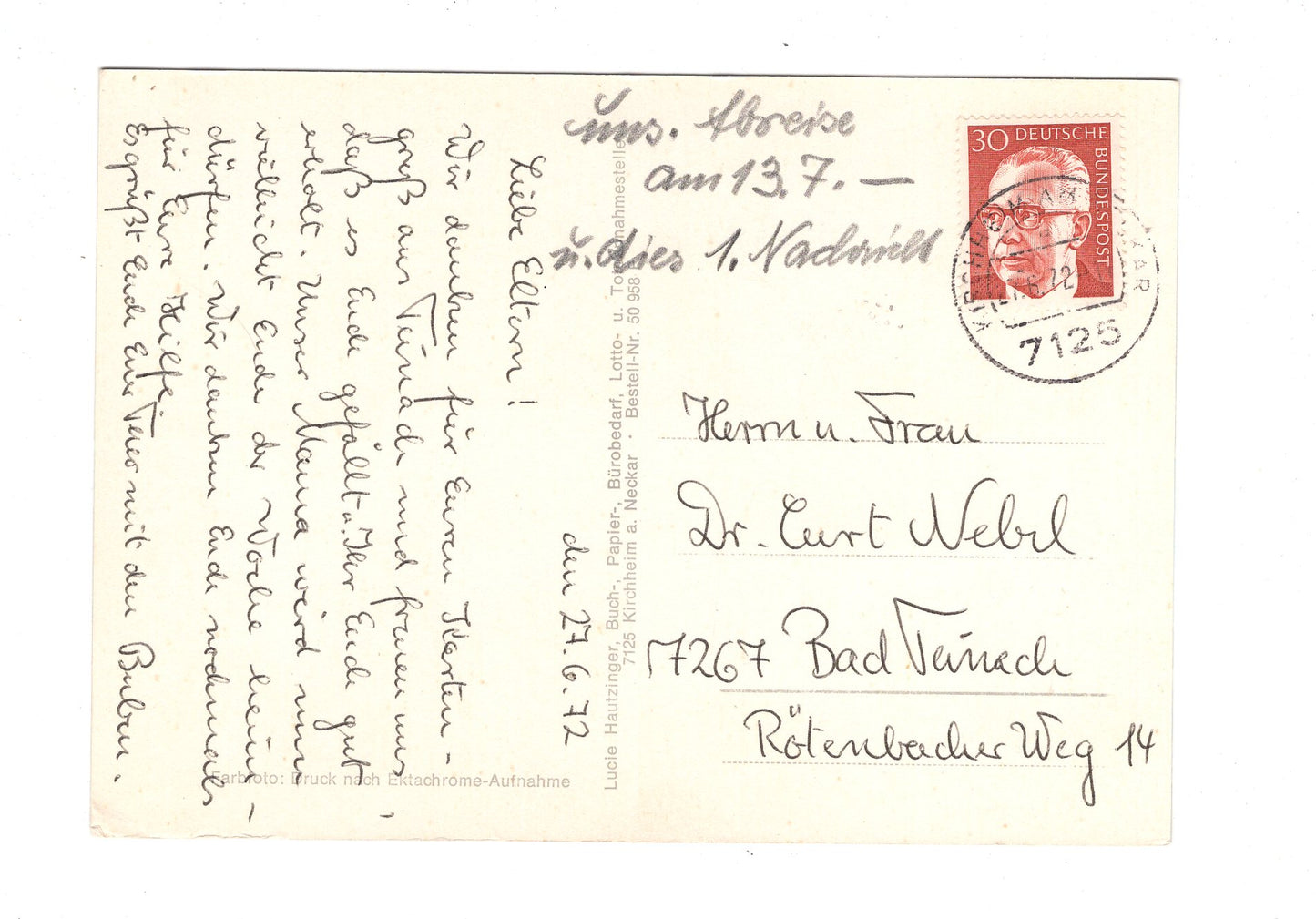 Ansichtskarte Kirchheim am Neckar / H1-62