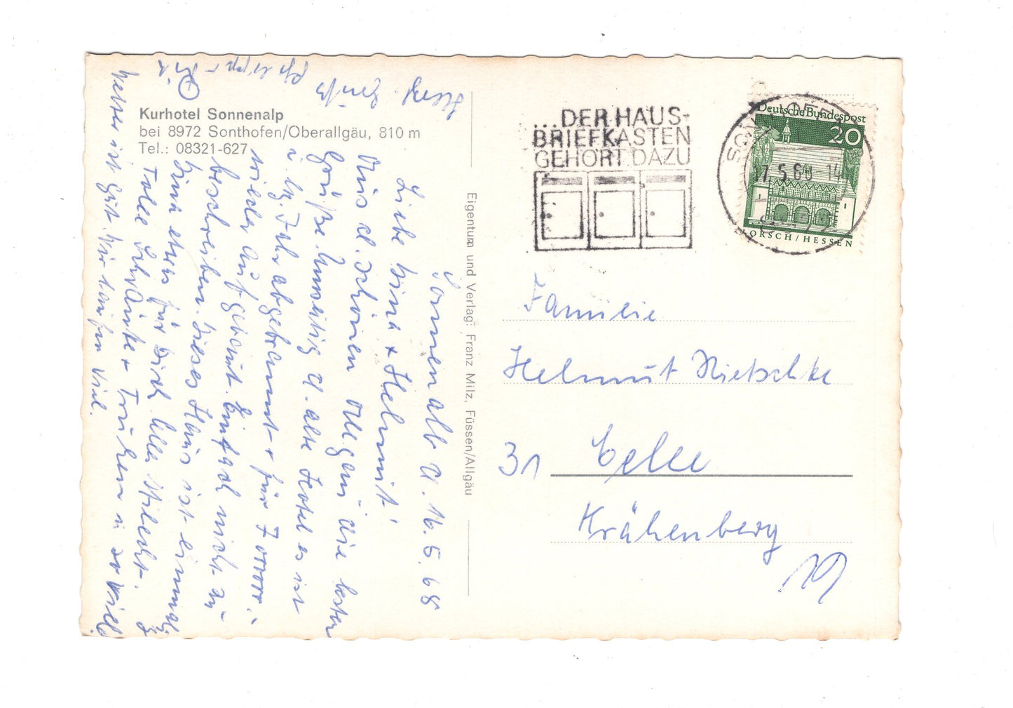 Ansichtskarte Kurhotel Sonnenalp / Sonthofen / I1-61