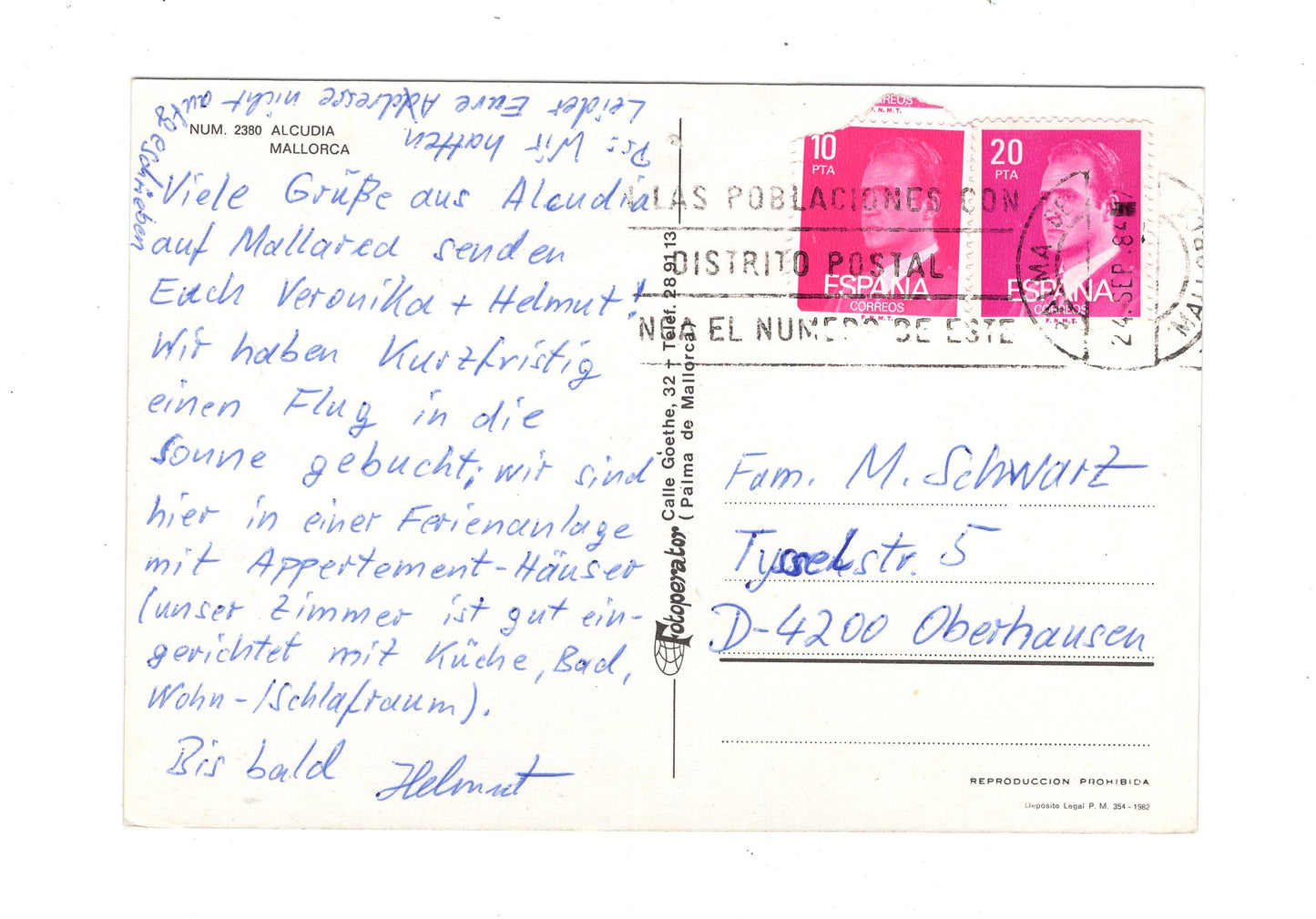 Ansichtskarte Mallorca / Alcudia / Spanien