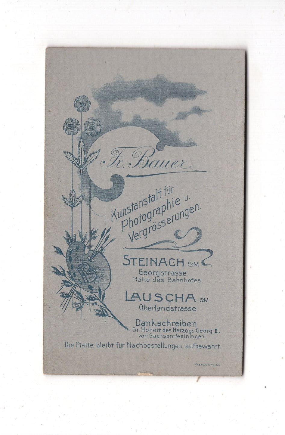 Fotografie Niedlicher kleiner Junge - Steinach / Lauscha 1900er / CDV M1-15