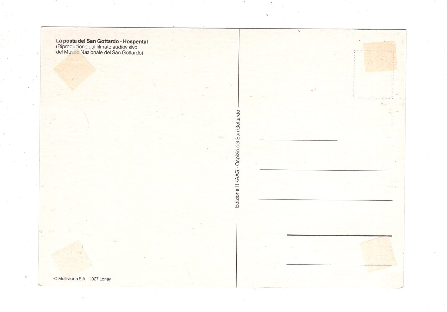 Ansichtskarte La posta del San Gottardo - Hospental / Schweiz