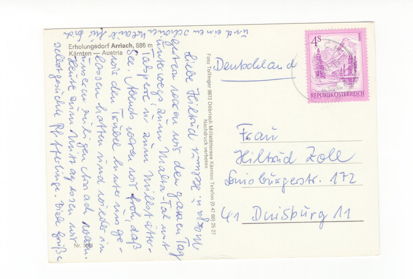 Ansichtskarte Arriach / Kärnten / Österreich