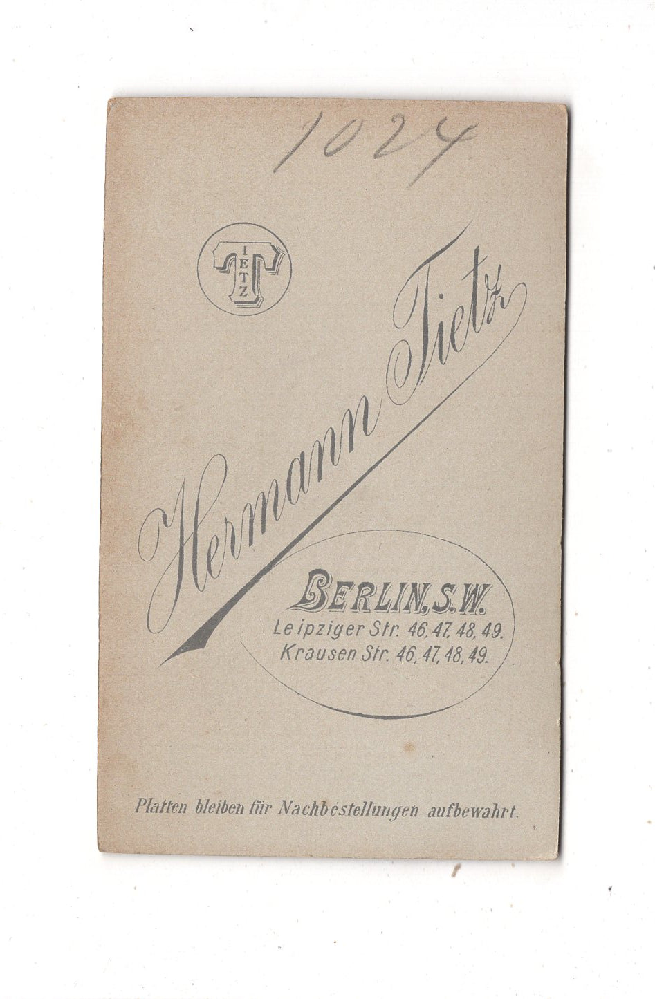 Fotografie Feine Dame - Berlin 1890er / CDV L1-33