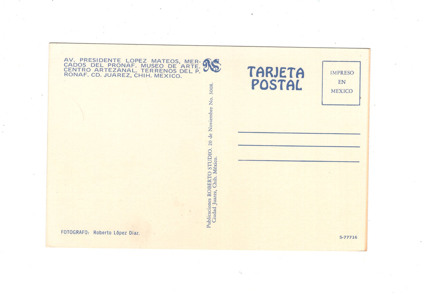 Ansichtskarte Juarez / Av. Presidente Lopez Mateos / Mexiko