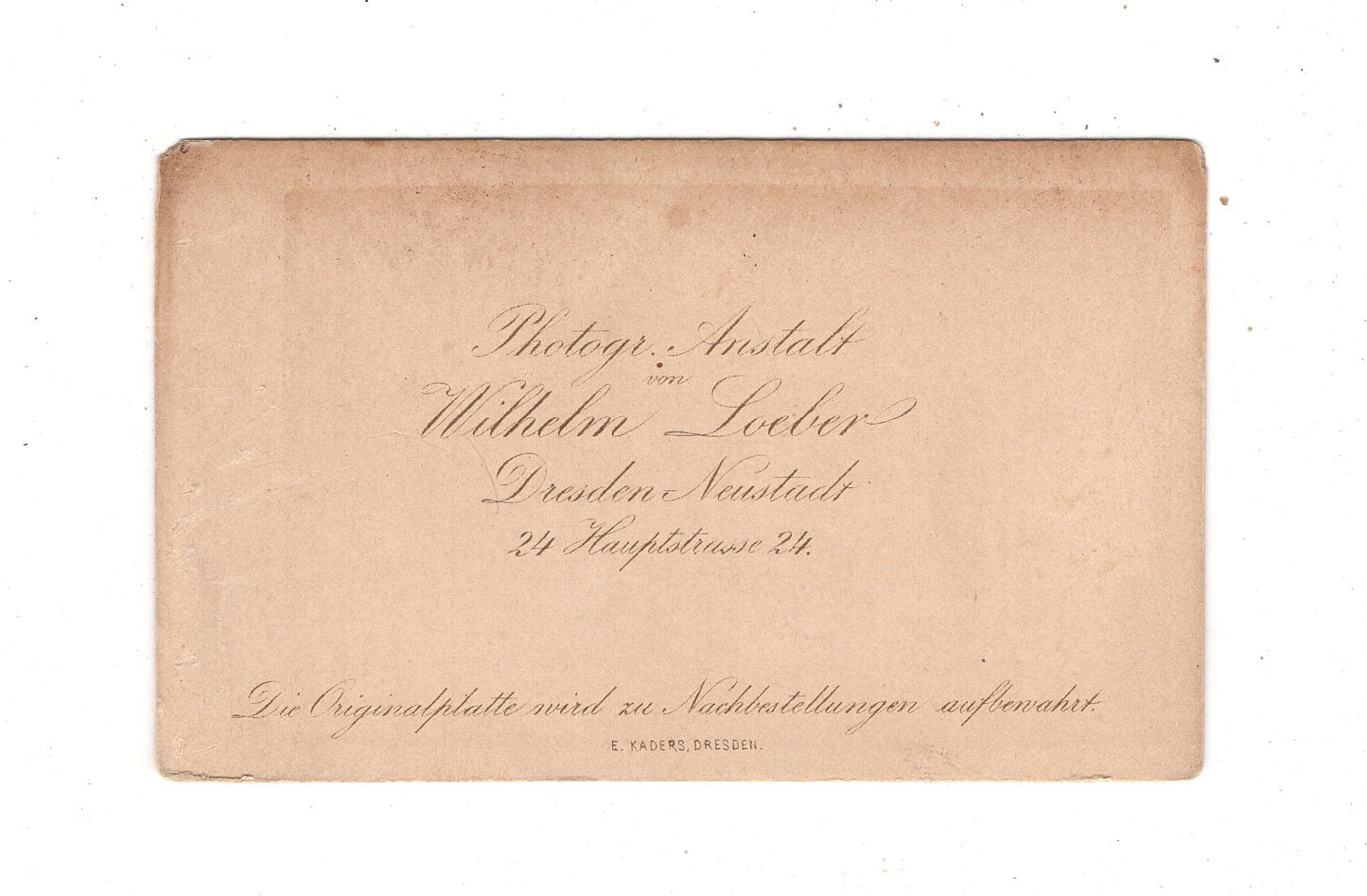 Fotografie Niedliches kleines Mädchen - Dresden 1870er