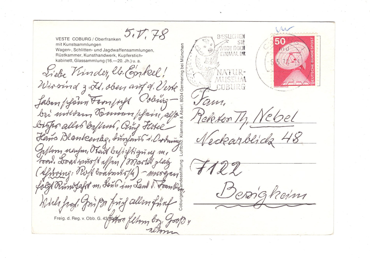 Ansichtskarte Veste Coburg / Oberfranken