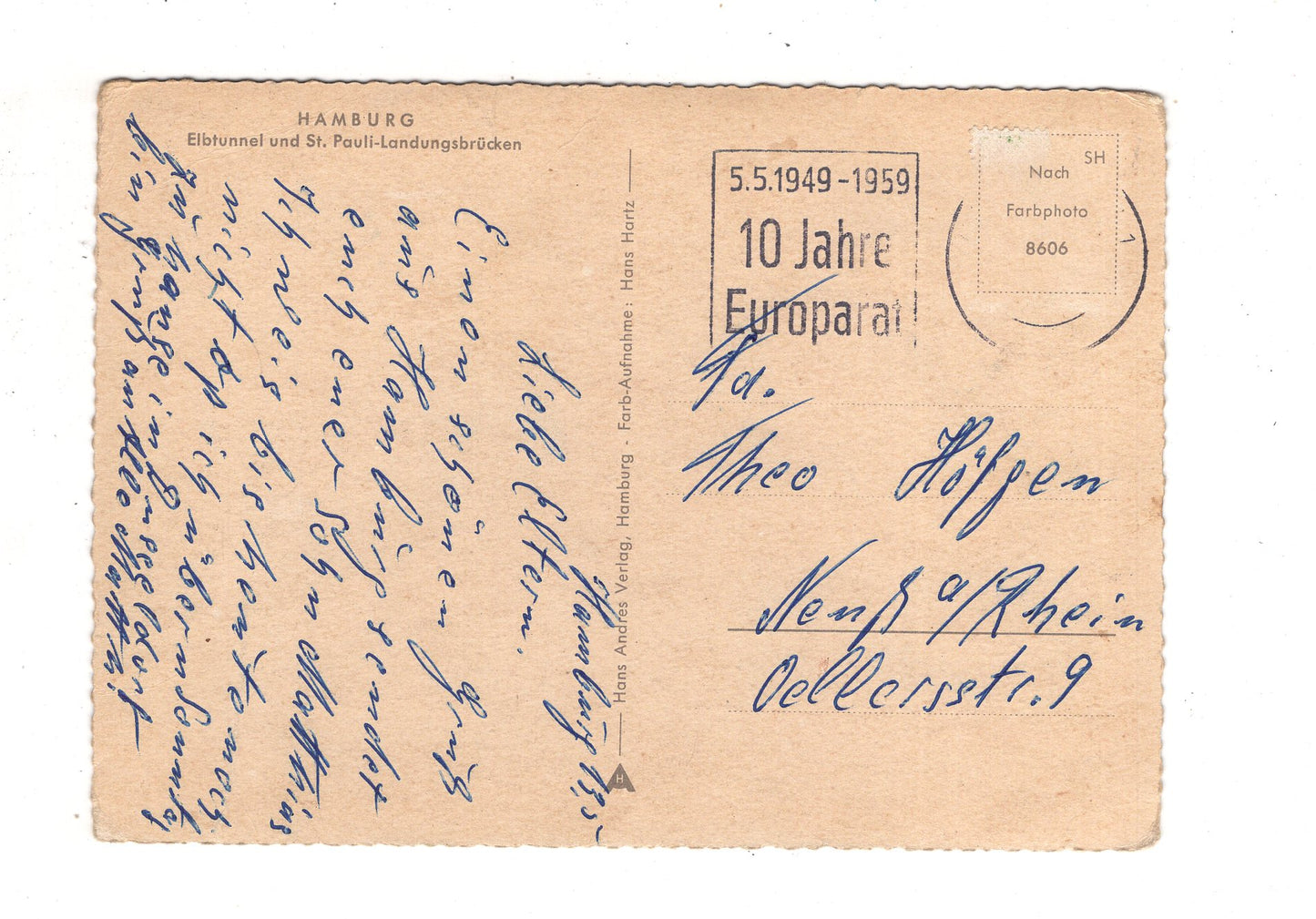 Ansichtskarte Hamburg / Elbtunnel und St. Pauli-Landungsbrücken / K1-49