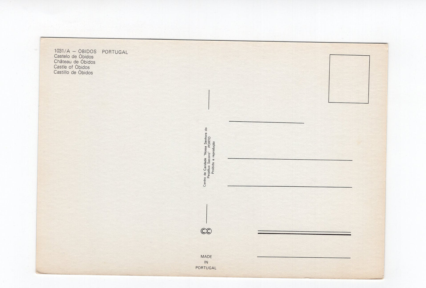 Ansichtskarte Obidos / Castelo de Obidos / Portugal