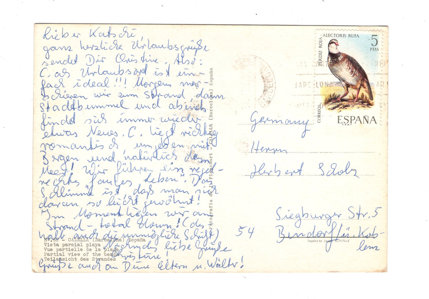 Ansichtskarte Calella / Spanien