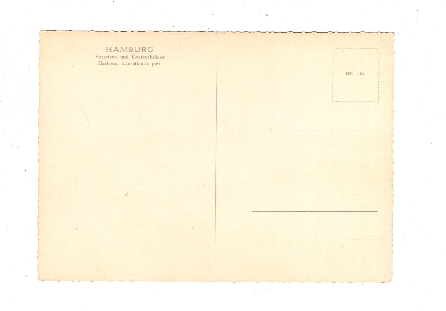 Ansichtskarte Hamburg / Vorsetzen und Überseebrücke / K1-49