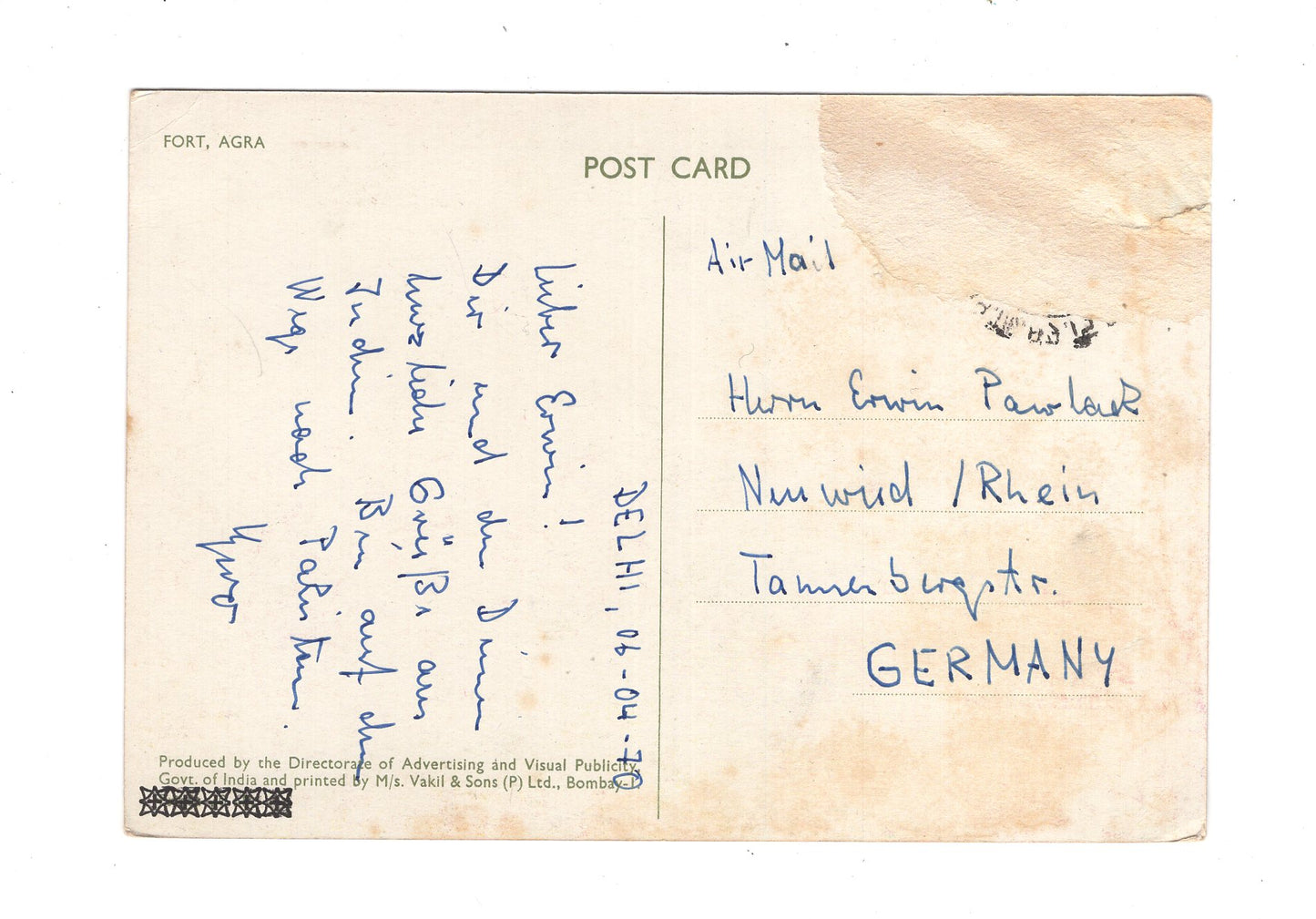Ansichtskarte Fort / Agra / Indien