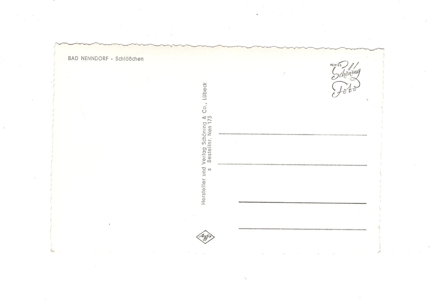 Ansichtskarte Bad Nenndorf / Schlösschen