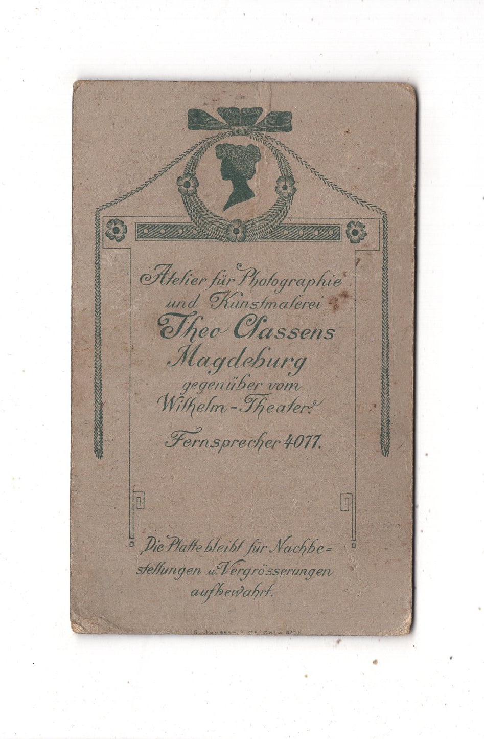 Fotografie Soldat - Magdeburg 1900er