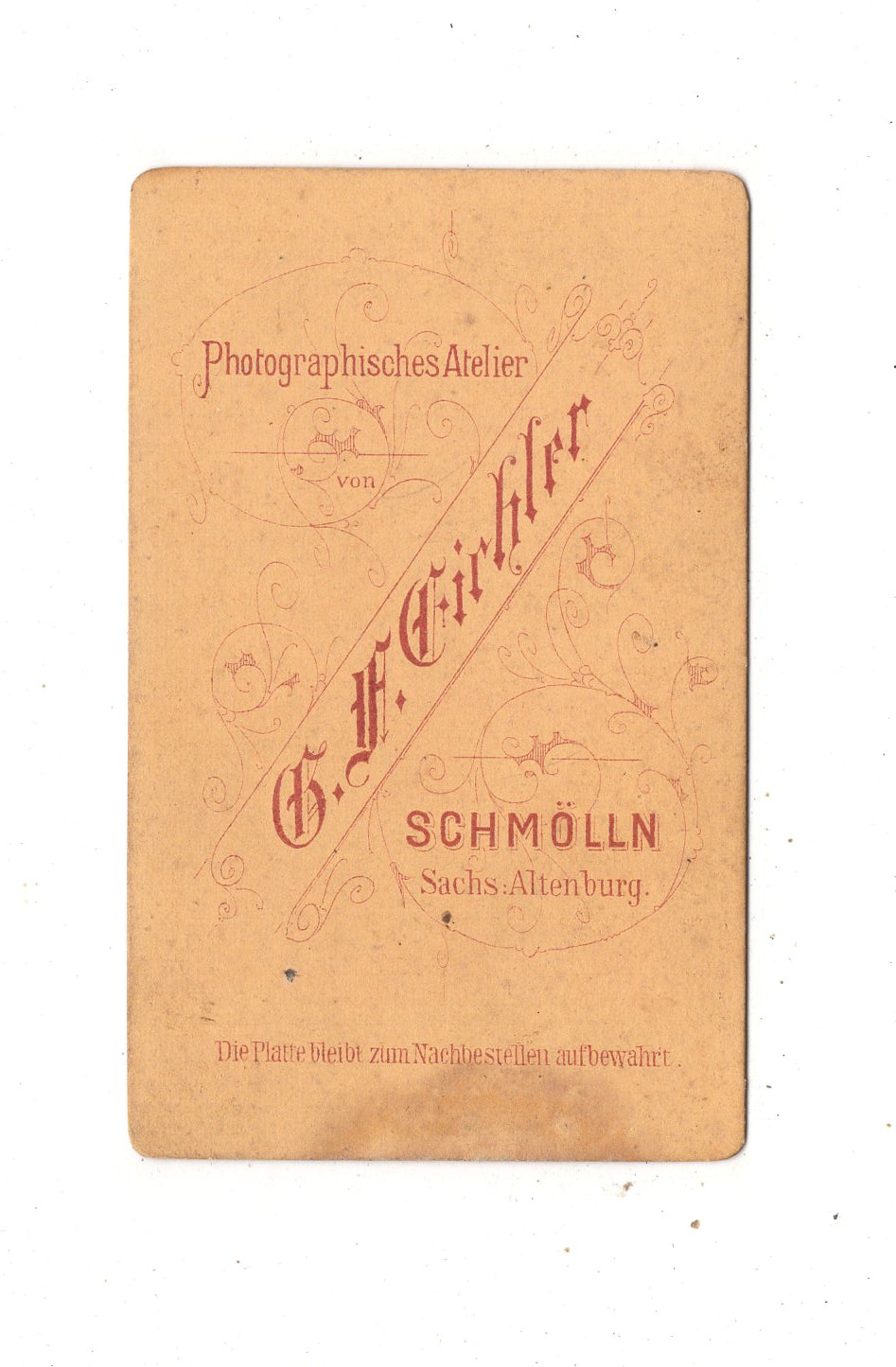 Fotografie Niedliches kleines Mädchen - Schmölln 1870er