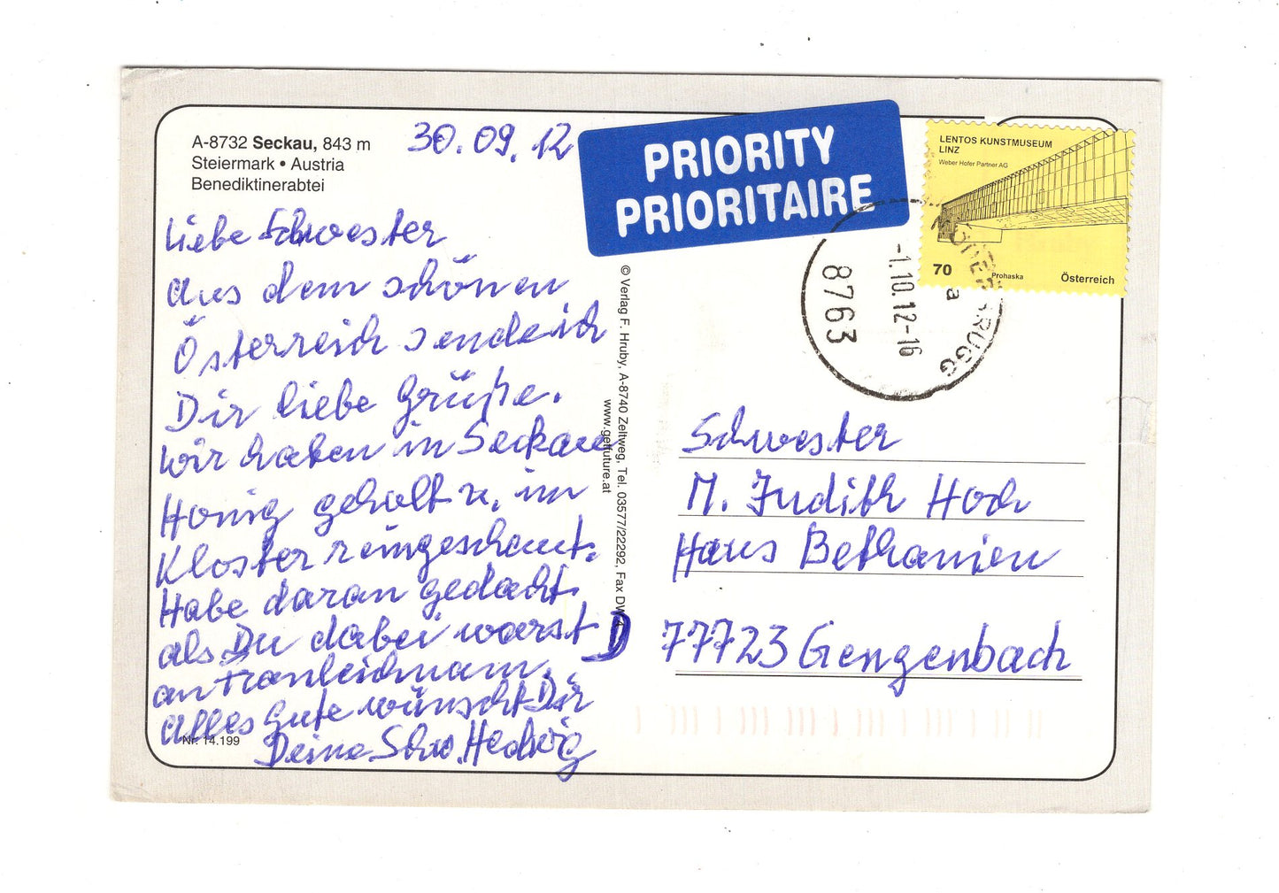 Ansichtskarte Seckau / Steiermark / Österreich