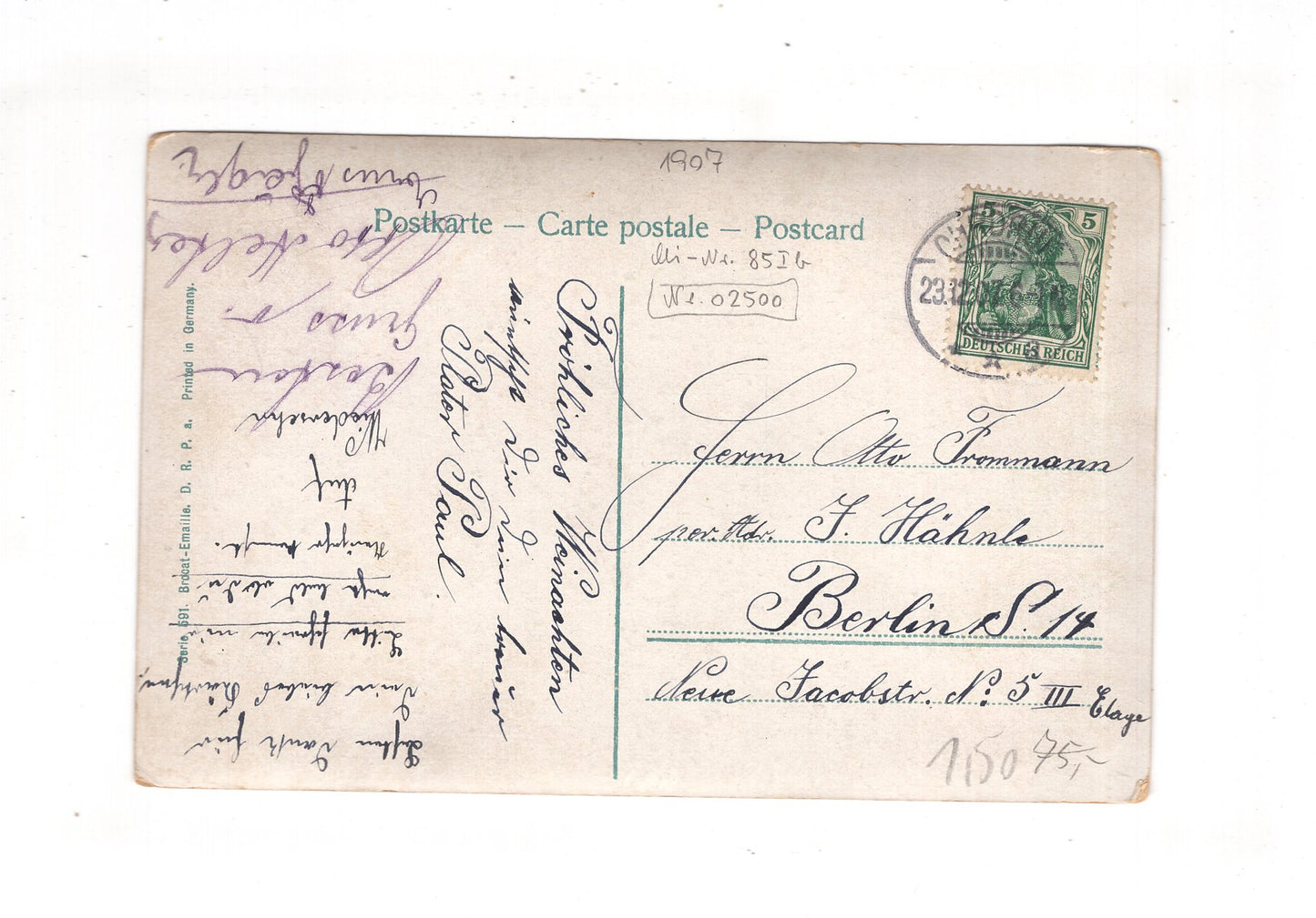 Ansichtskarte Feiertage / Frohe Weihnachten / K1-68