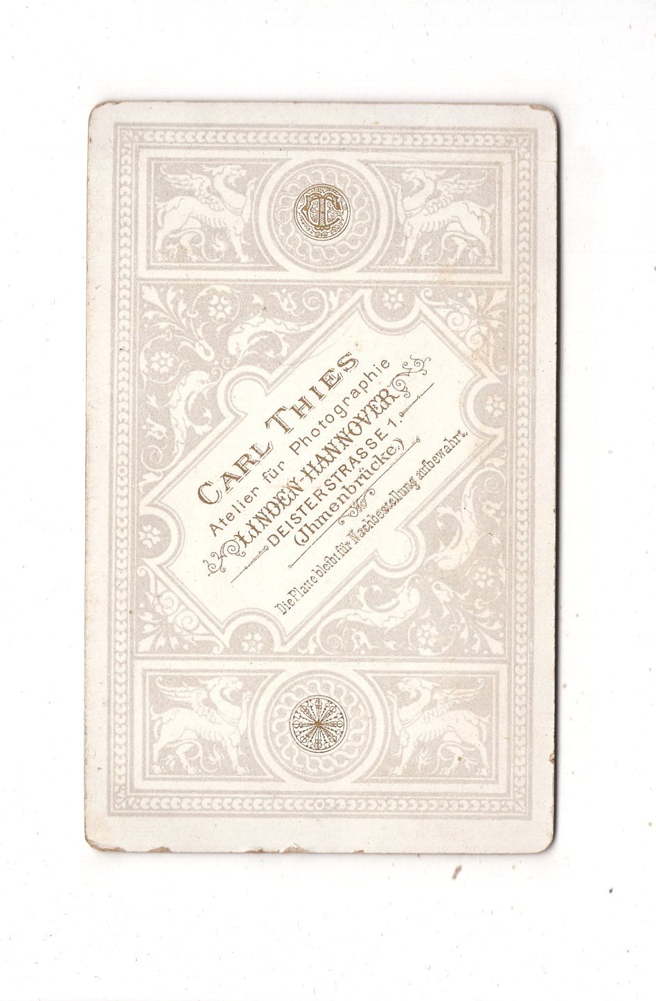 Fotografie Niedlicher kleiner Junge - Linden-Hannover 1880er / CDV M1-15