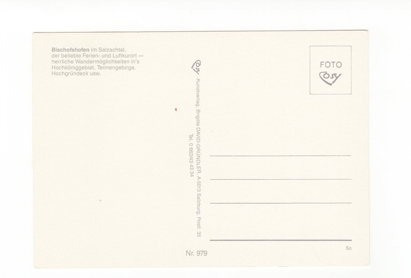 Ansichtskarte Bischofshofen / Salzburger Land / Österreich