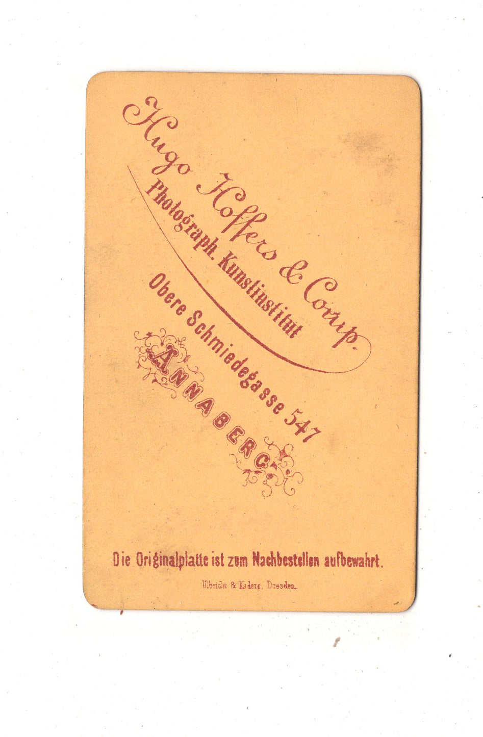 Fotografie Feine Dame - Annaberg 1870er / CDV L1-33