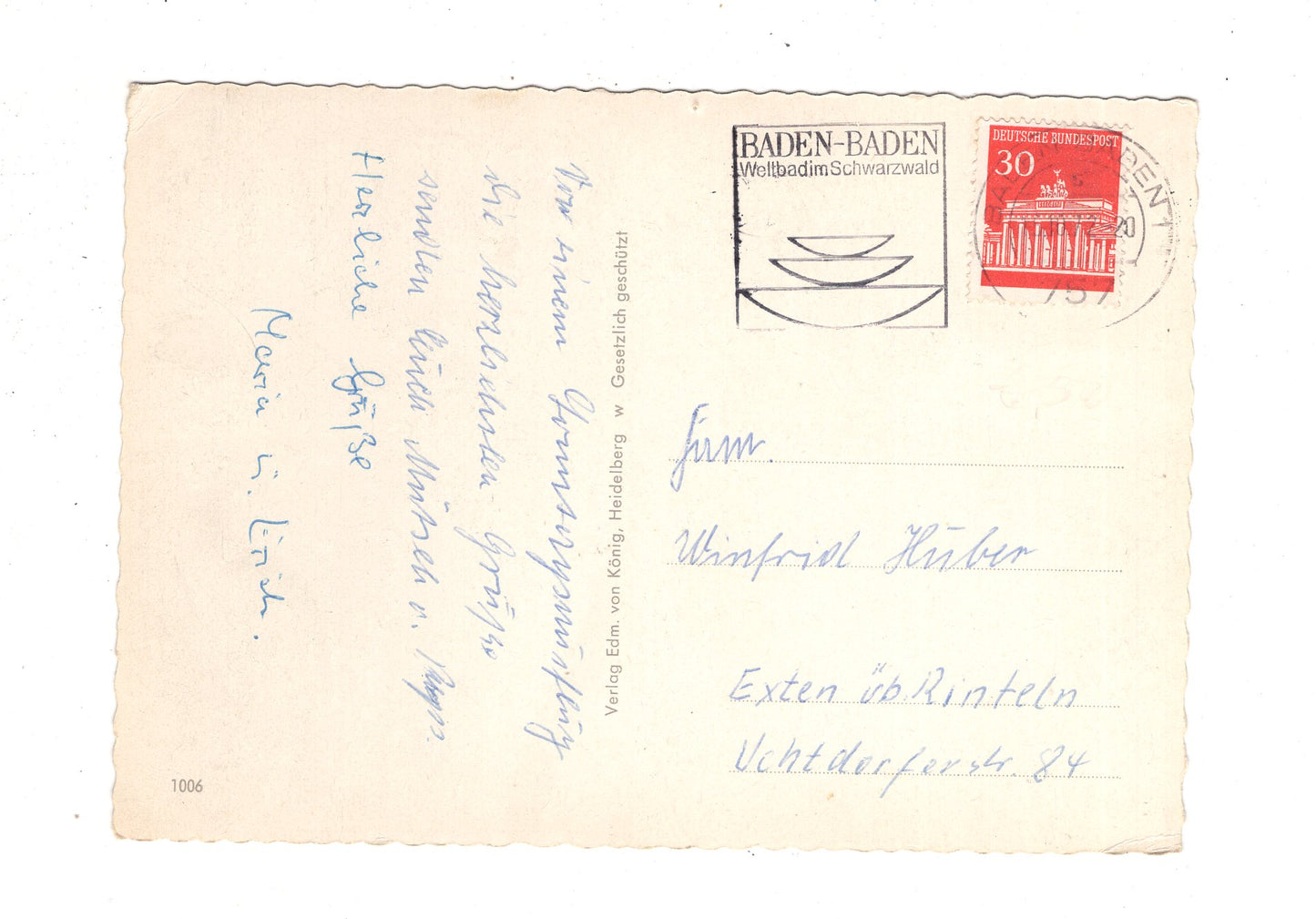 Ansichtskarte Baden-Baden / J1-57