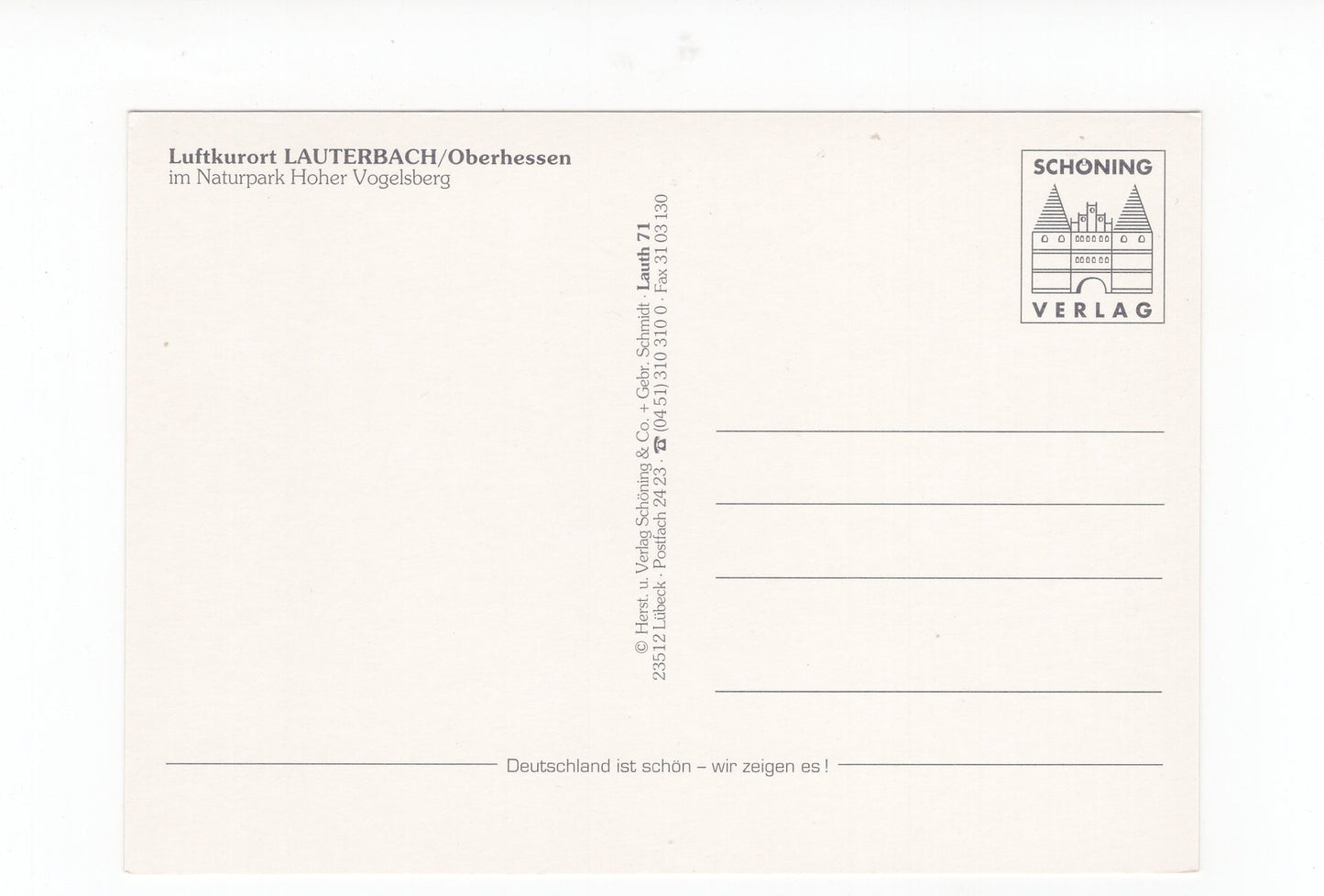 Ansichtskarte Lauterbach / Oberhessen