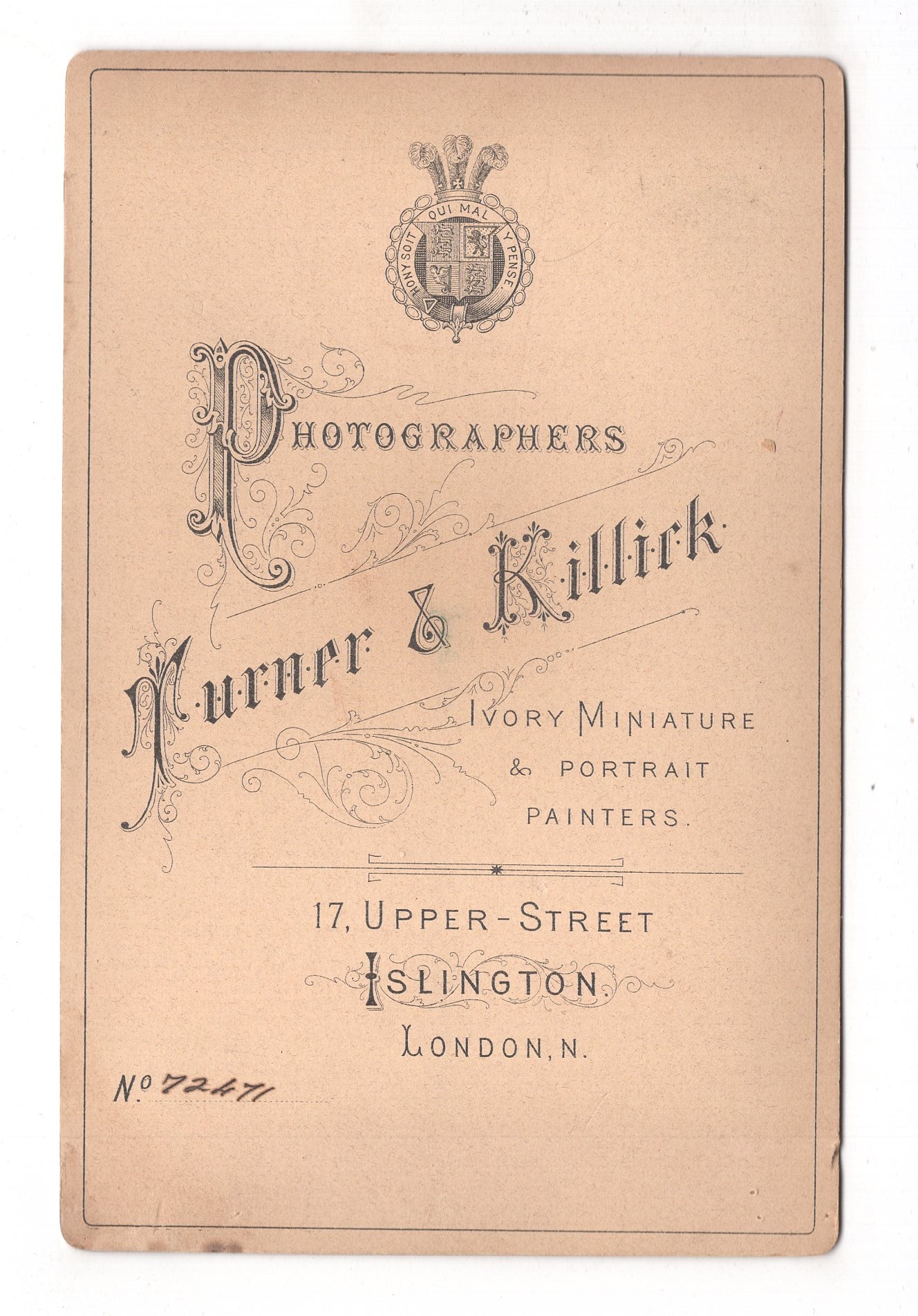 Fotografie Feiner Herr - Islington um 1880 / CAB X-21