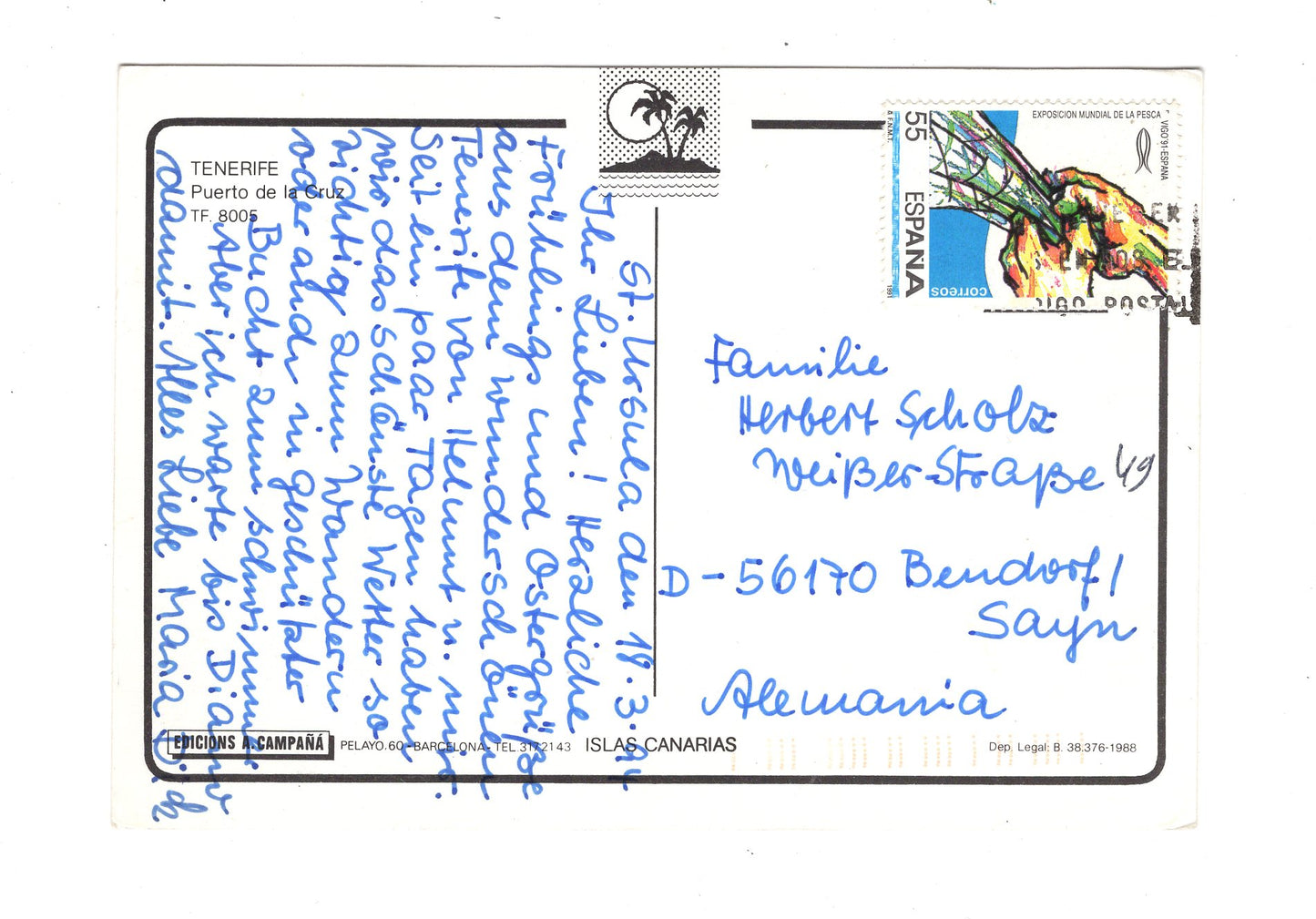 Ansichtskarte Teneriffa / Puerto de la Cruz / Spanien