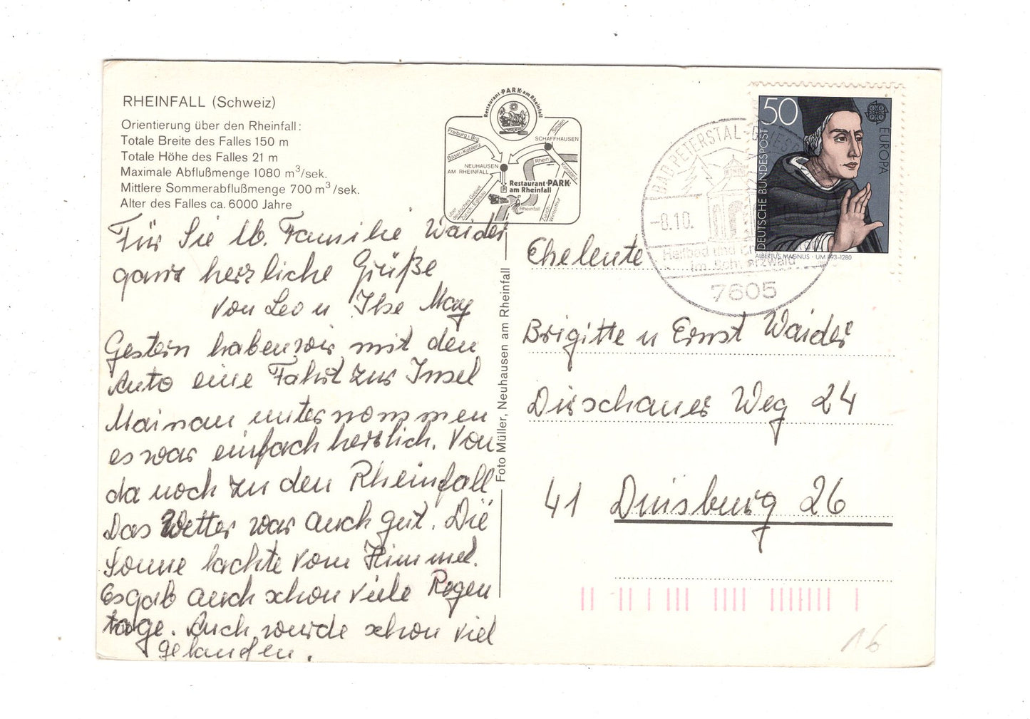 Ansichtskarte Rheinfall / Schweiz