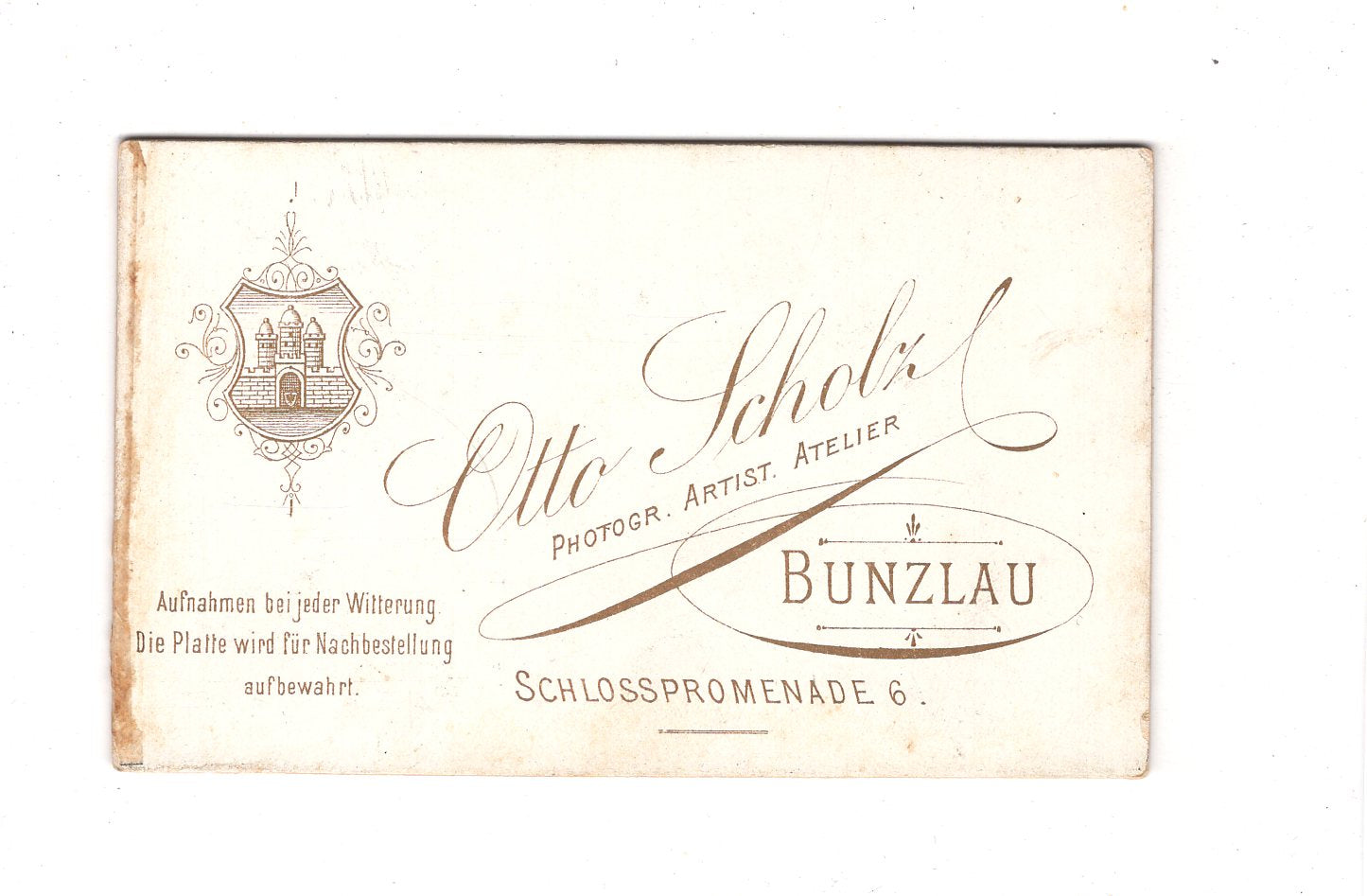 Fotografie Damenportrait - Bunzlau - Boleslawiec 1890er / CDV C1-13