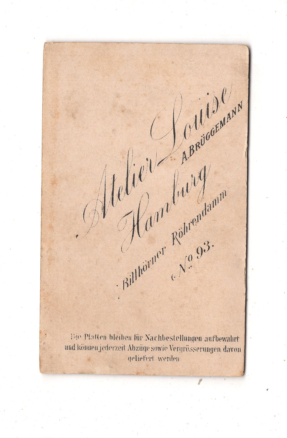 Fotografie Niedlicher kleiner Junge - Hamburg 1890er / CDV M1-16
