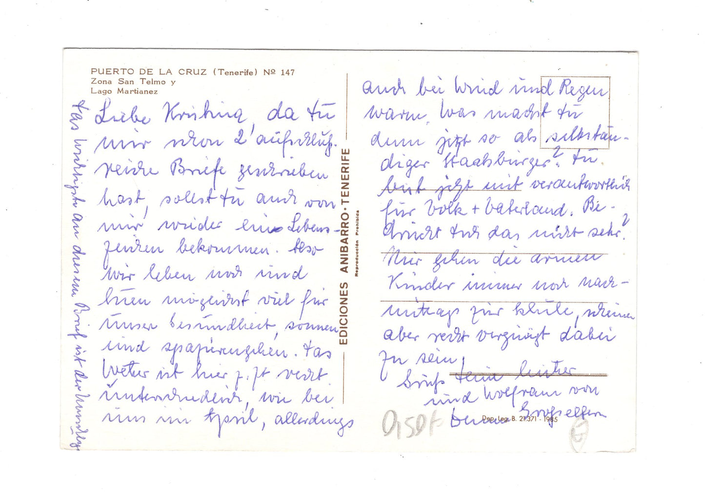 Ansichtskarte Teneriffa / Puerto de la Cruz / Spanien