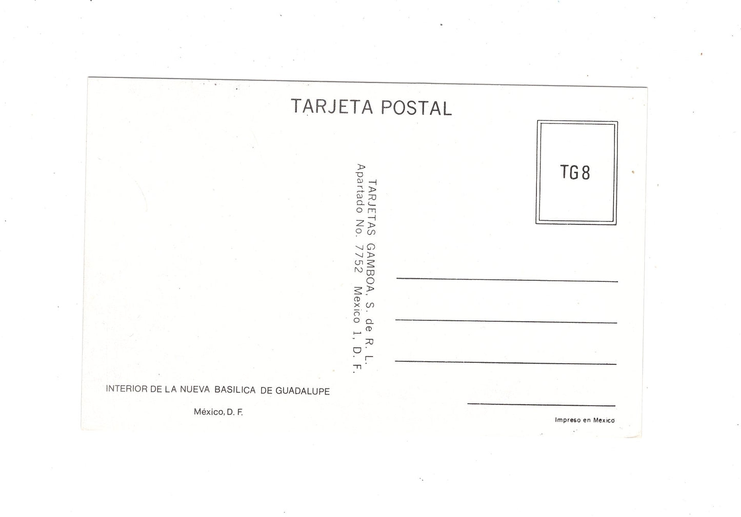 Ansichtskarte Mexico City / Nueva Basilica de Guadalupe / Mexiko