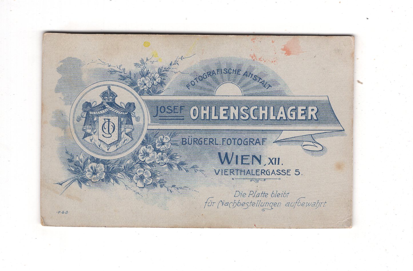 Fotografie Niedlicher kleiner Junge / coloriert - Wien 1900er / CDV M1-16