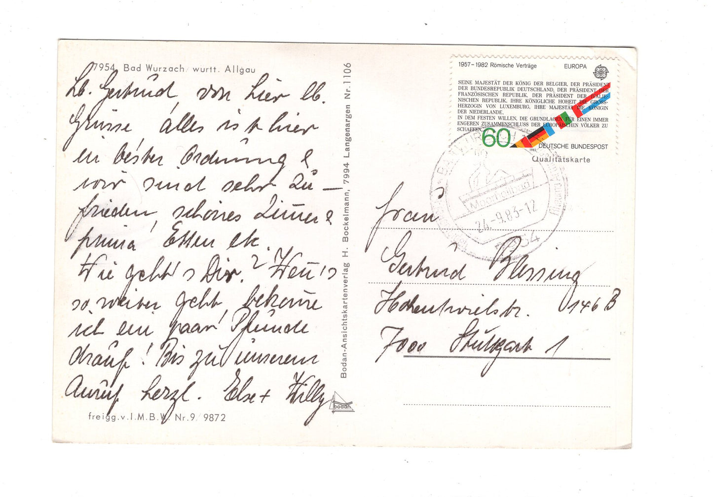 Ansichtskarte Bad Wurzach / württ. Allgäu / I1-61