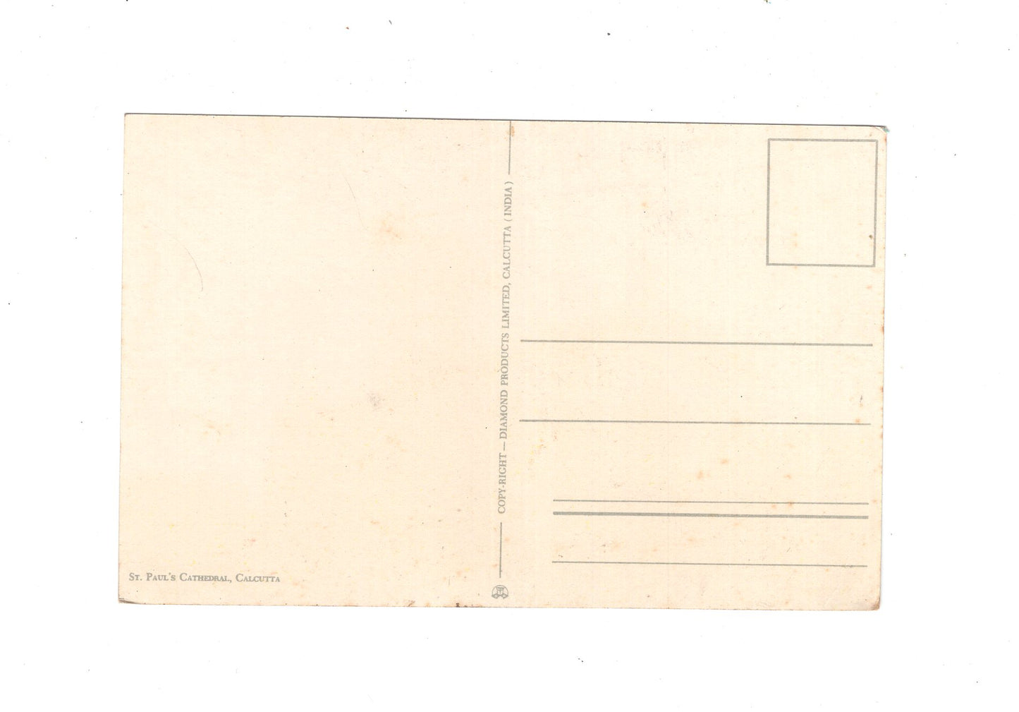 Ansichtskarte St. Paul´s Cathedral / Kalkutta / Indien