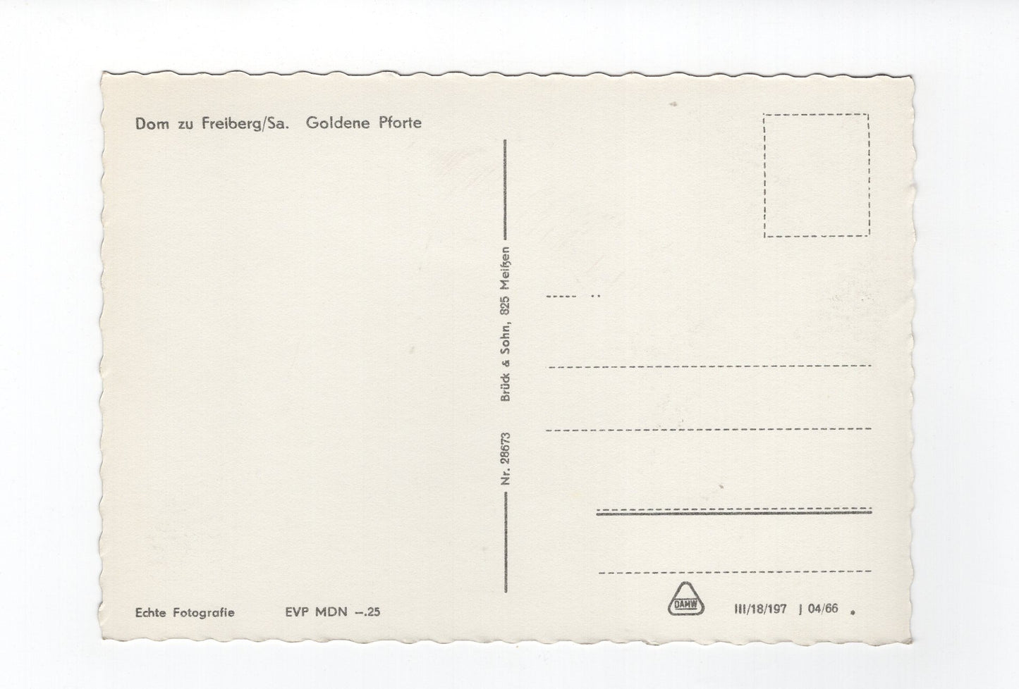 Ansichtskarte Dom zu Freiberg / Sachsen / Goldene Pforte