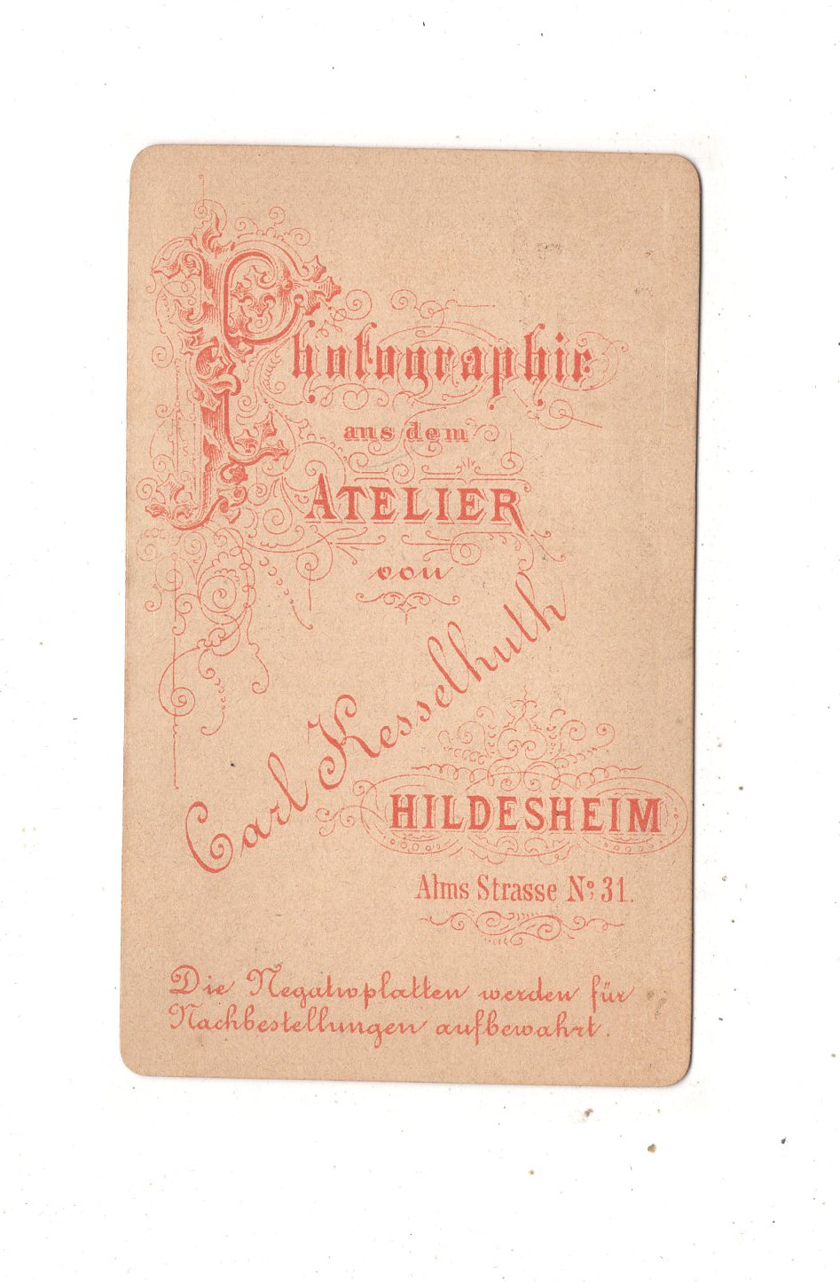 Fotografie Herrenportrait - Hildesheim um 1870