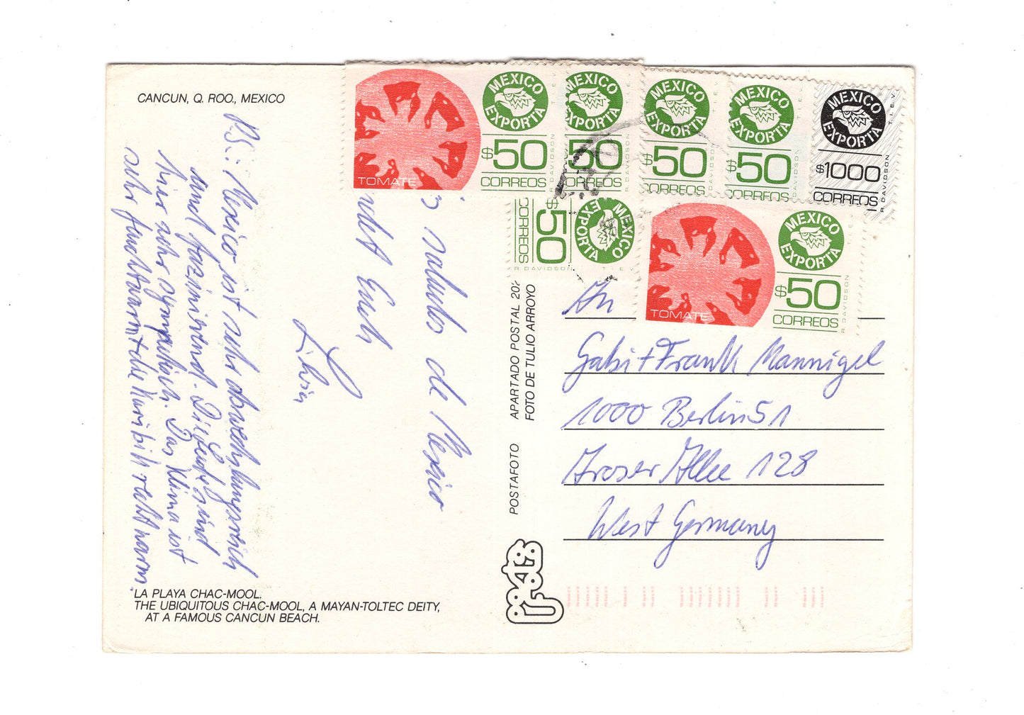 Ansichtskarte Cancun / Mexiko