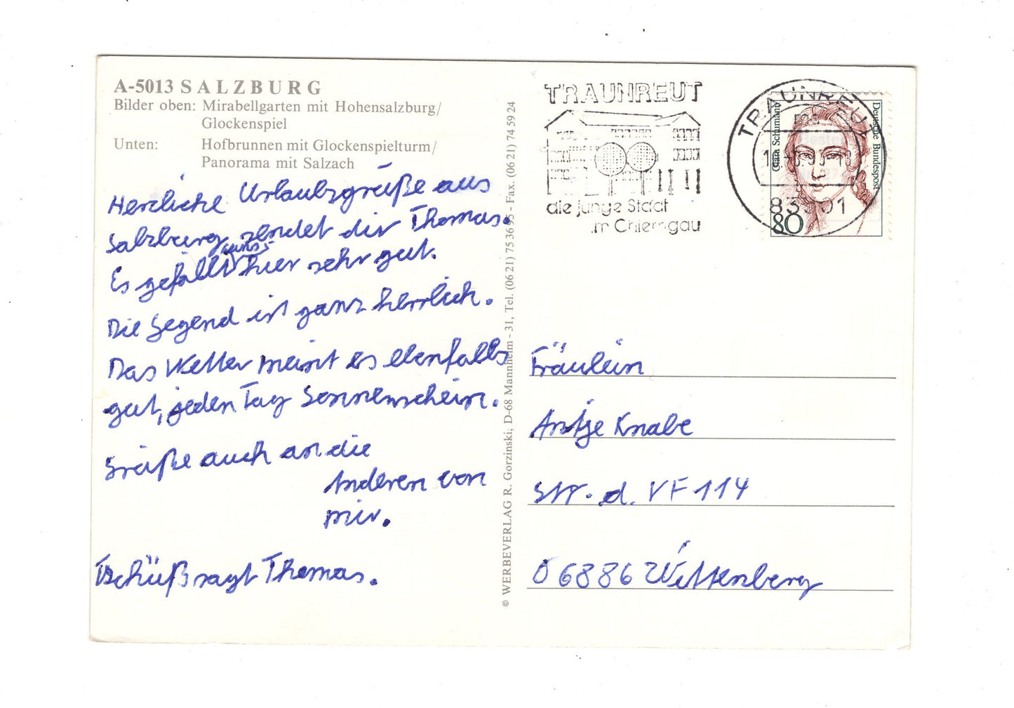 Ansichtskarte Salzburg / Österreich